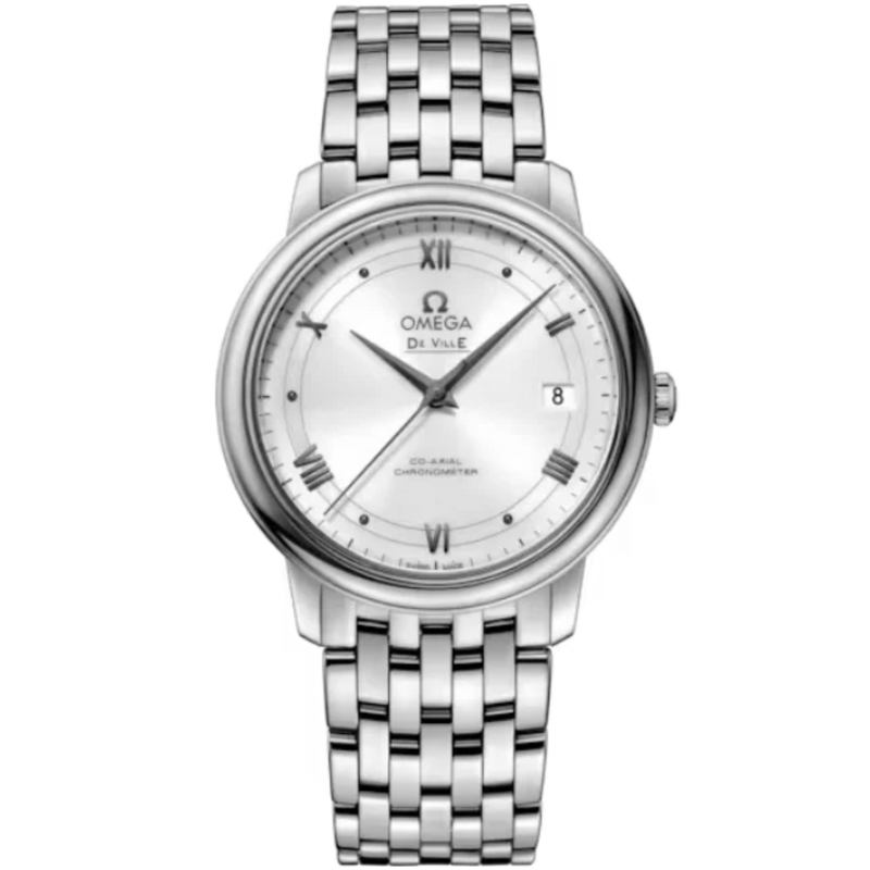 DE VILLE PRESTIGE 37 MM STAINLESS STEEL WITH WHITE DIAL - Omega