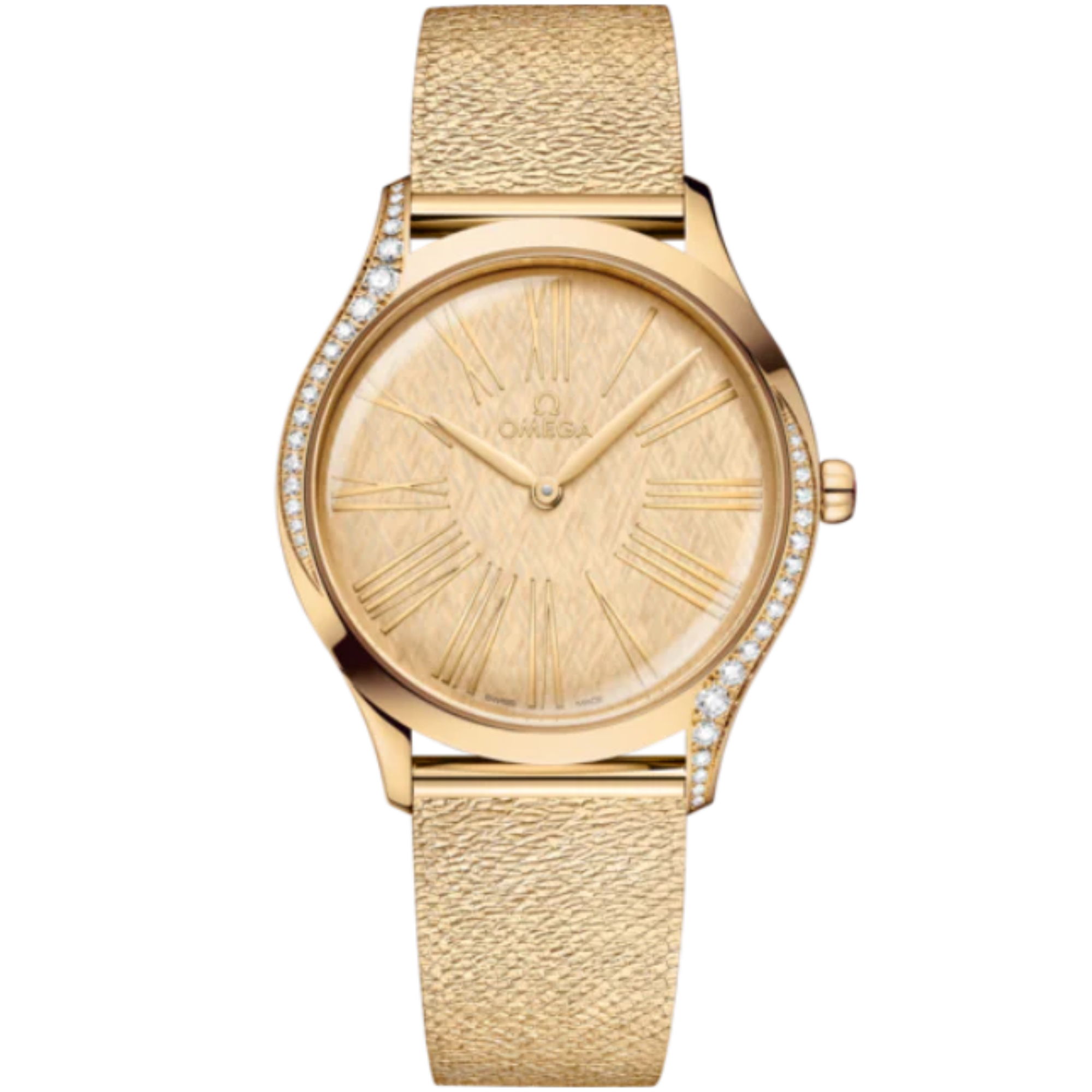 DE VILLE TRÉSOR 36 MM MOONSHINE™ GOLD WITH YELLOW DIAL - Omega