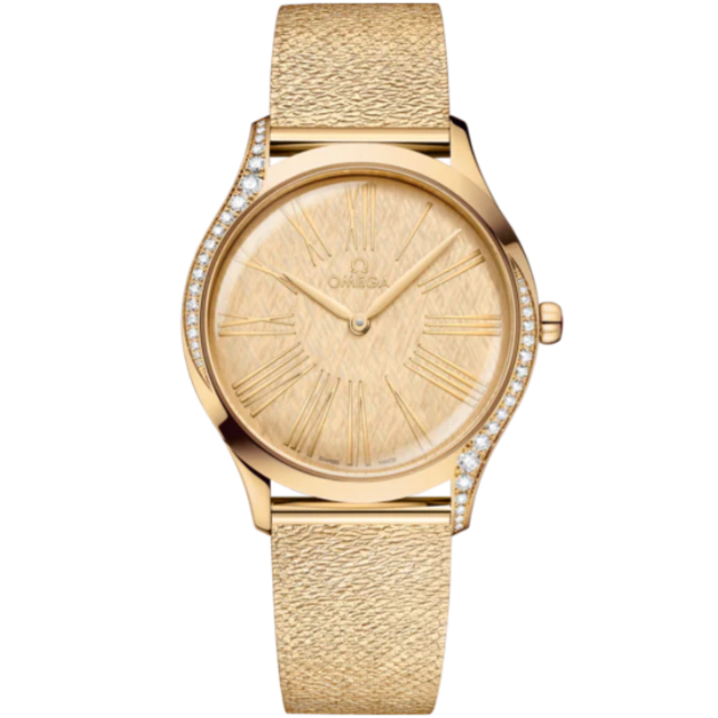 DE VILLE TRÉSOR 36 MM MOONSHINE™ GOLD WITH YELLOW DIAL - Omega