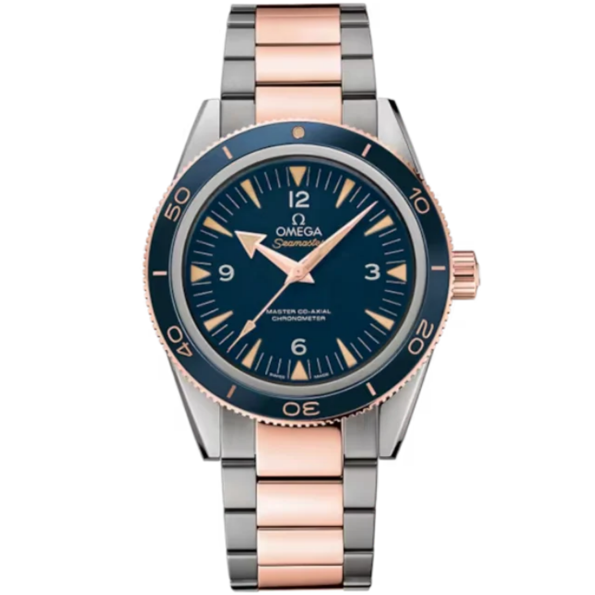 SEAMASTER 300 41 MM TITANIUM - SEDNA™ GOLD WITH BLUE DIAL - Omega
