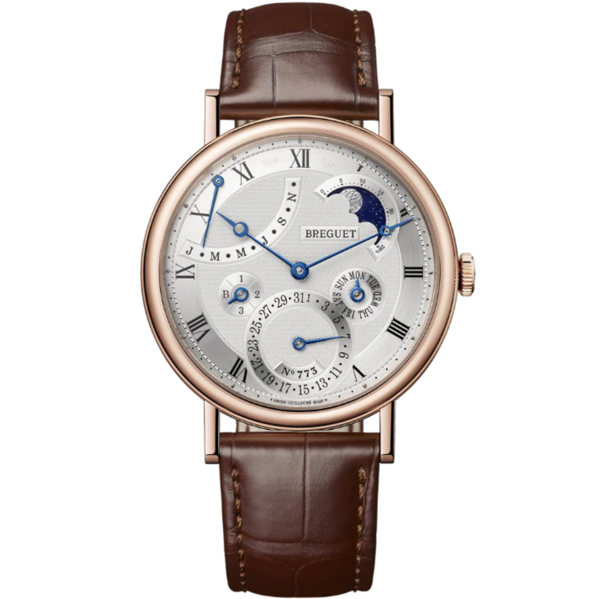 CLASSIQUE QUANTIEME PERPETUEL 7327 39 MM ROSE GOLD WITH SILVER DIAL - Breguet