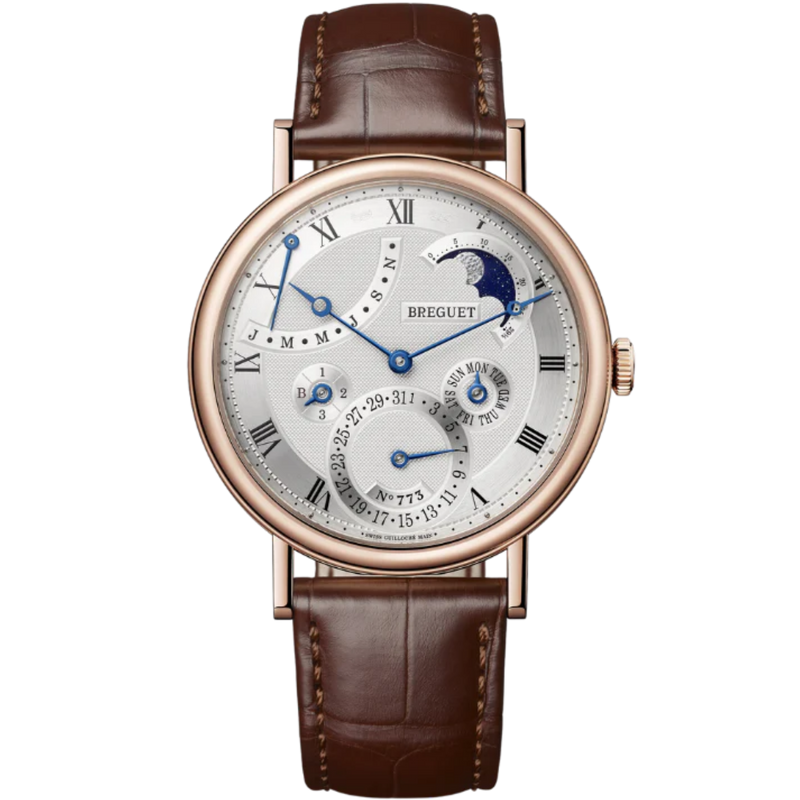 CLASSIQUE QUANTIEME PERPETUEL 7327 39 MM ROSE GOLD WITH SILVER DIAL - Breguet