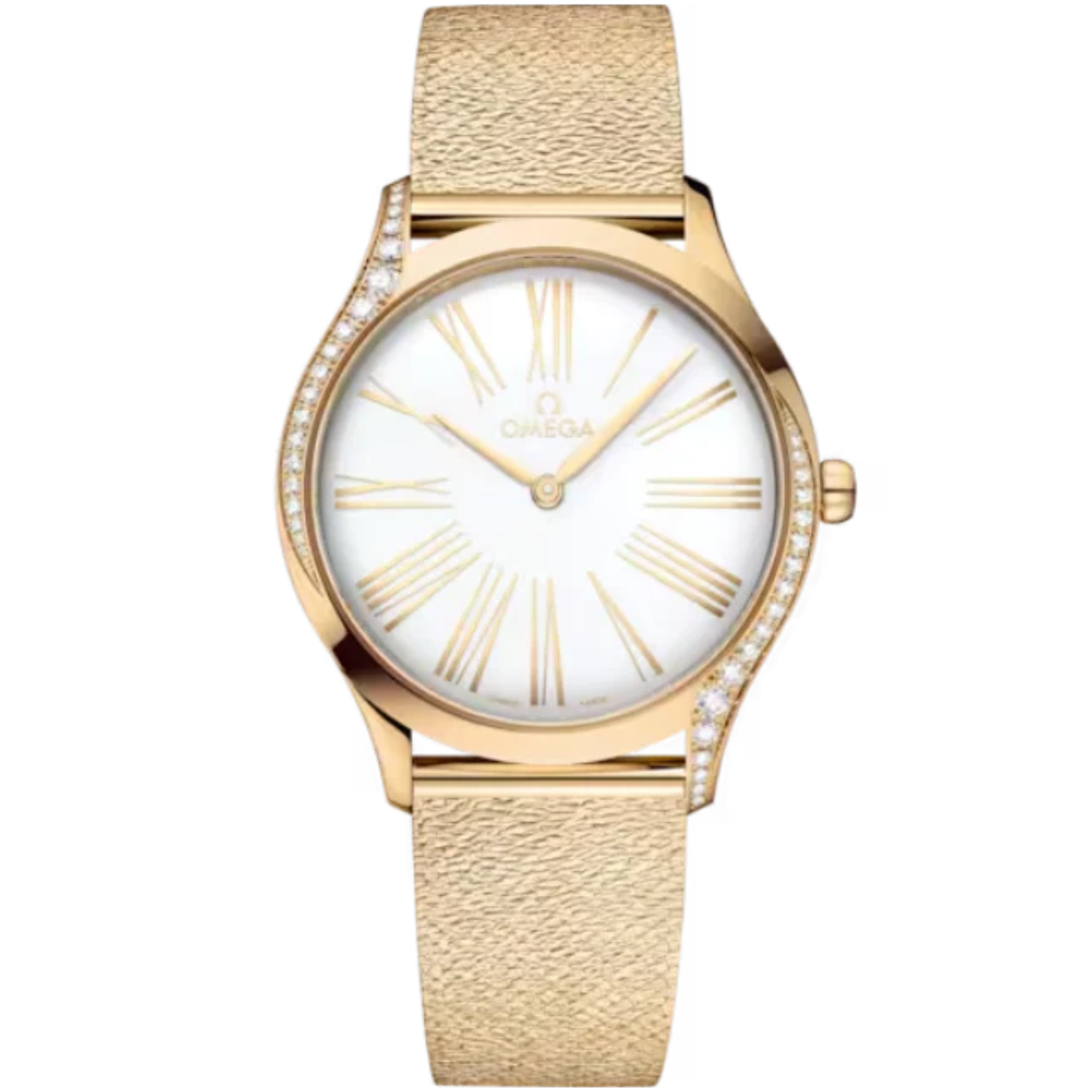 DE VILLE TRÉSOR 36 MM MOONSHINE™ GOLD WITH WHITE DIAL - Omega