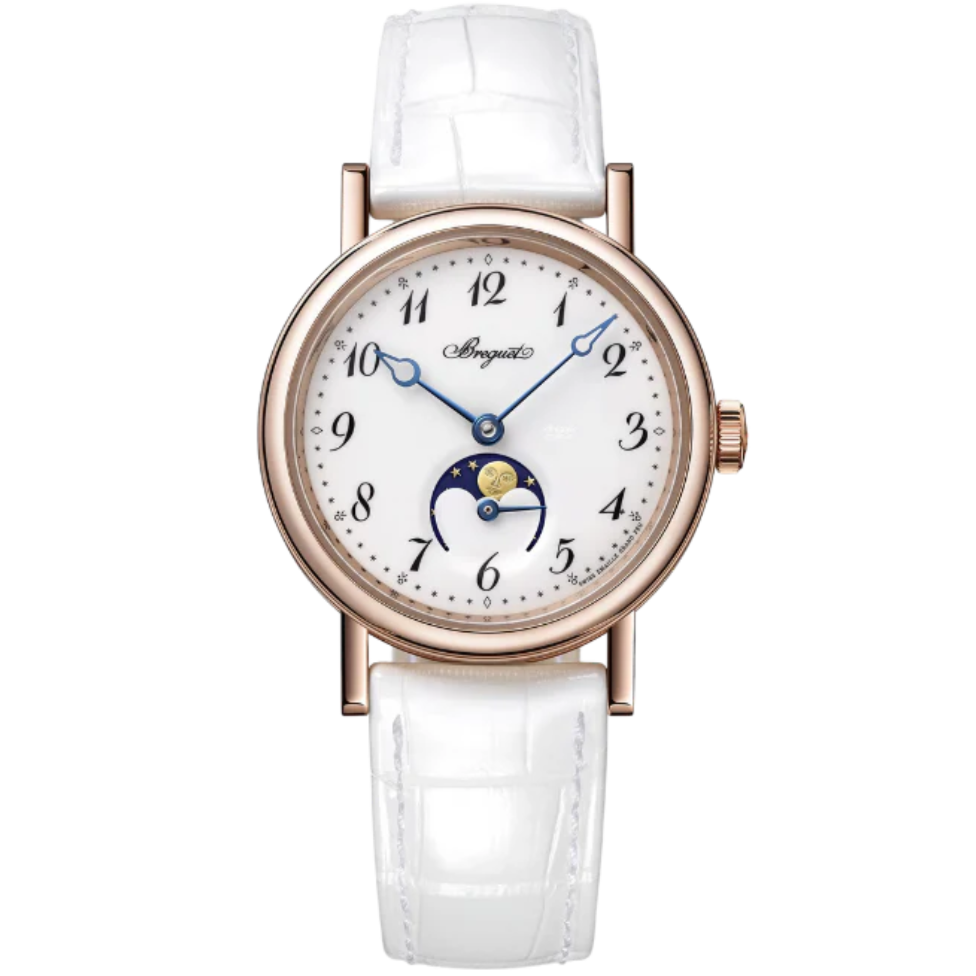 CLASSIQUE DAME 9087 30 MM ROSE GOLD WITH WHITE "GRAND FEU" ENAMEL DIAL - Breguet