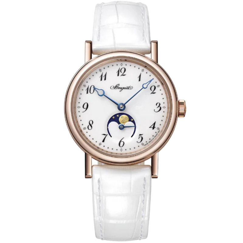 CLASSIQUE DAME 9087 30 MM ROSE GOLD WITH WHITE "GRAND FEU" ENAMEL DIAL - Breguet