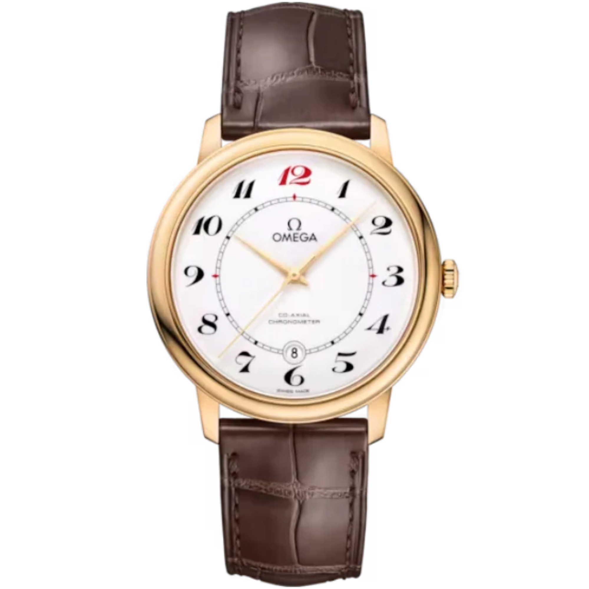 DE VILLE PRESTIGE 50TH ANNIVERSARY 39 MM YELLOW GOLD WITH WHITE DIAL - Omega