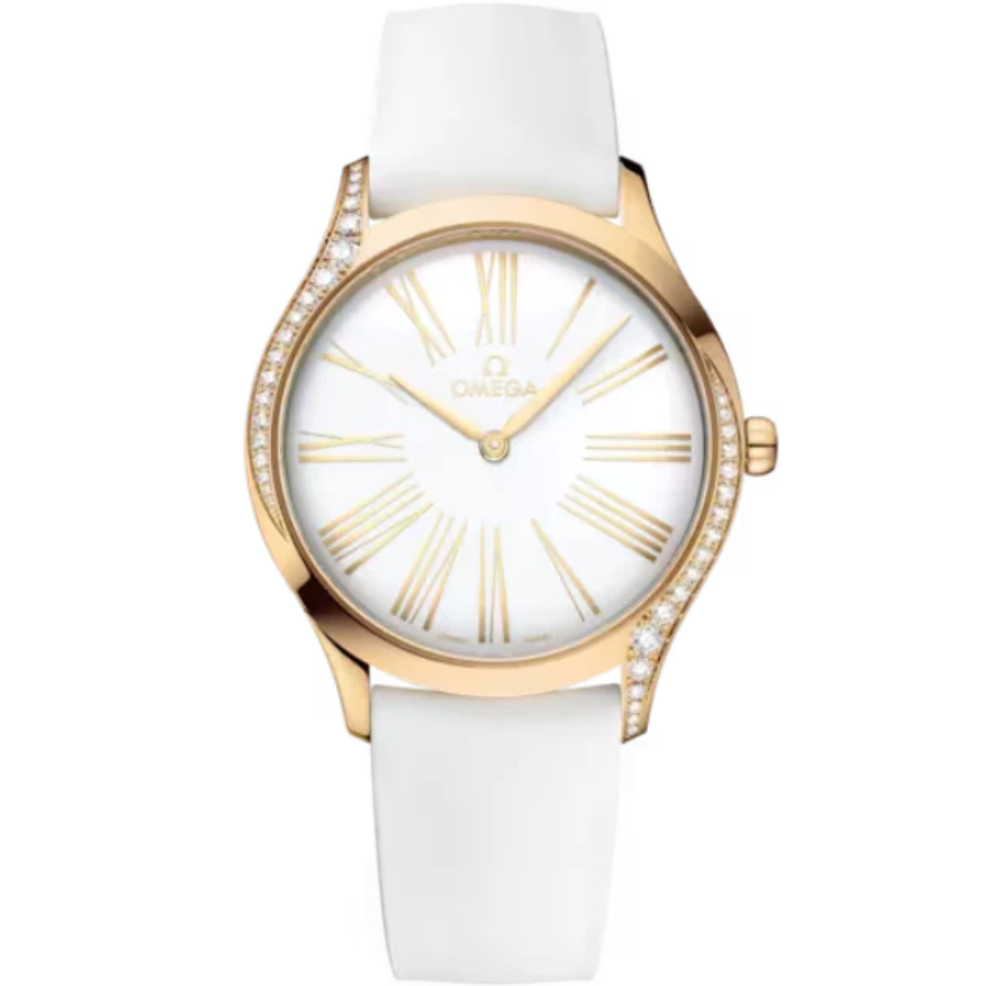 DE VILLE TRÉSOR 36 MM MOONSHINE™ GOLD WITH WHITE DIAL - Omega