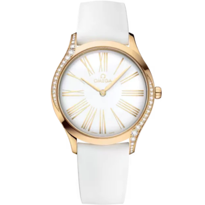 DE VILLE TRÉSOR 36 MM MOONSHINE™ GOLD WITH WHITE DIAL - Omega