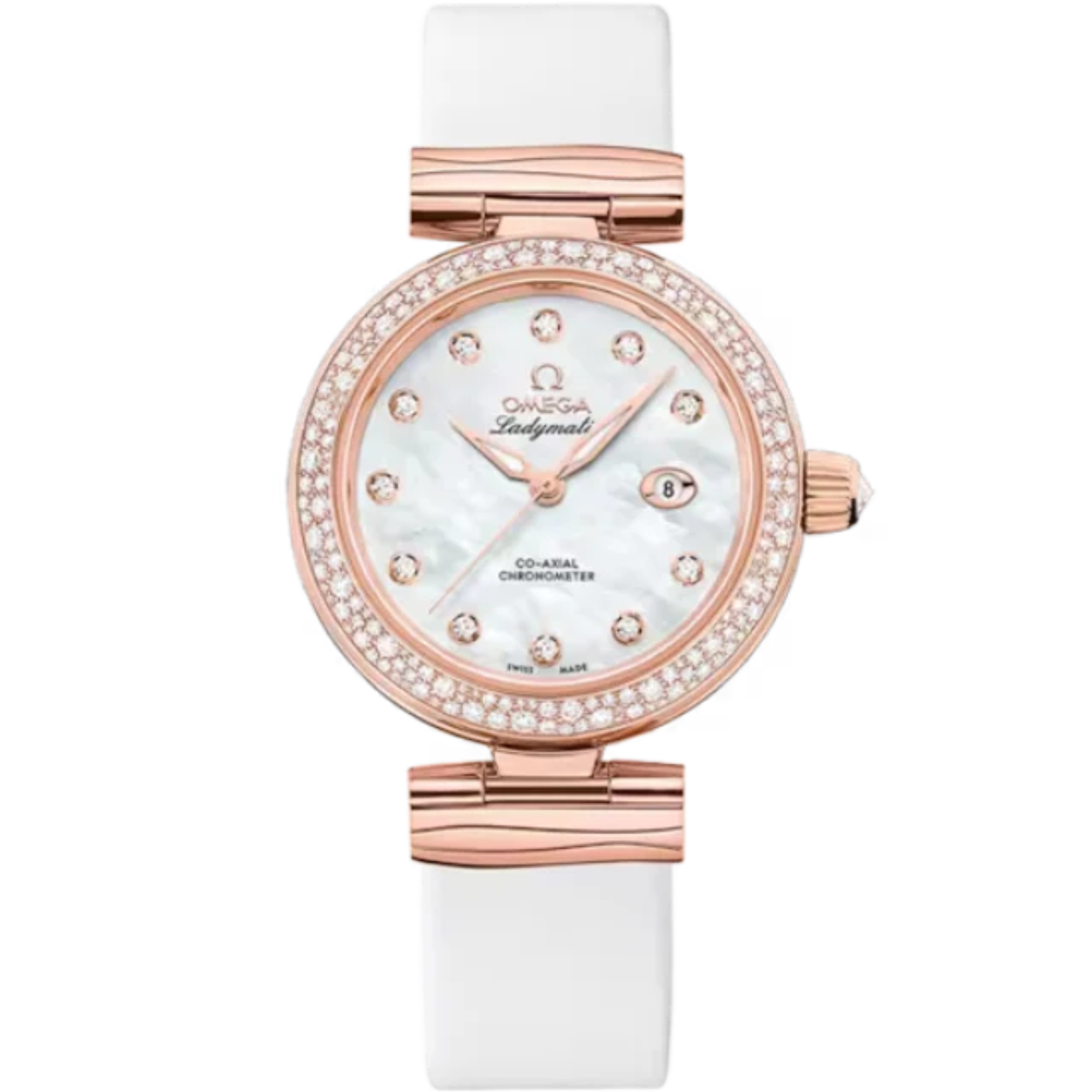 DE VILLE LADYMATIC 34 MM SEDNA™ GOLD WITH MOTHER OF PEARL DIAL - Omega