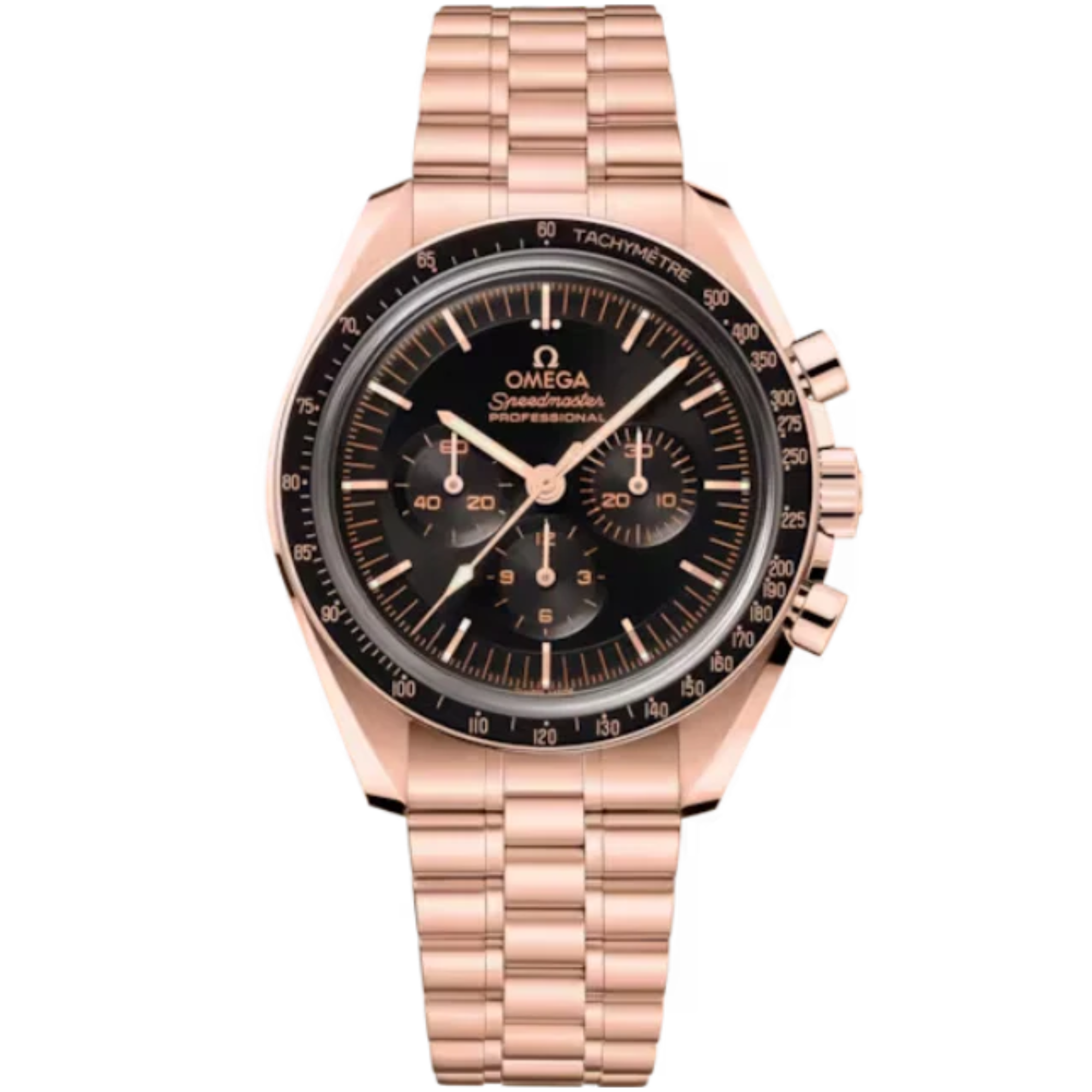 SPEEDMASTER MOONWATCH PROFESSIONAL 42 MM SEDNA™ GOLD WITH BLACK DIAL - Omega