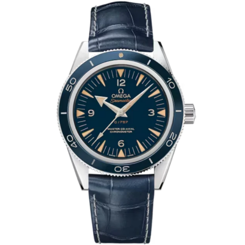 SEAMASTER 300 41 MM PLATINUM WITH BLUE DIAL - Omega