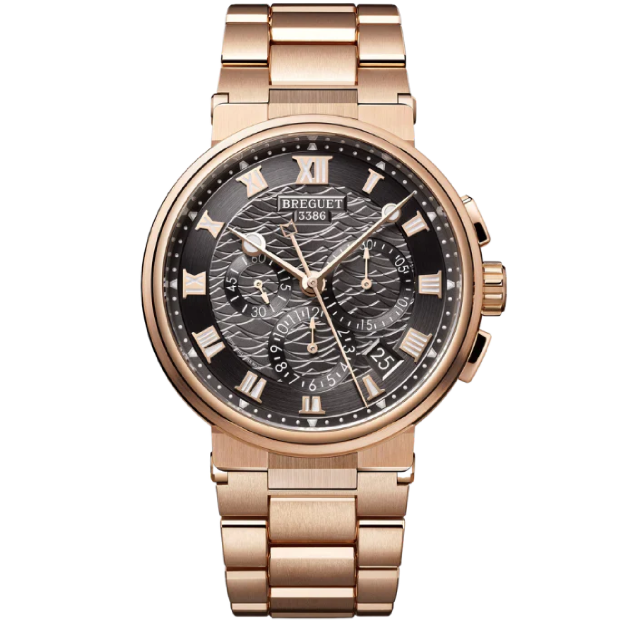 MARINE CHRONOGRAPHE 5527 42 ROSE GOLD WITH SLATE GREY DIAL - Breguet