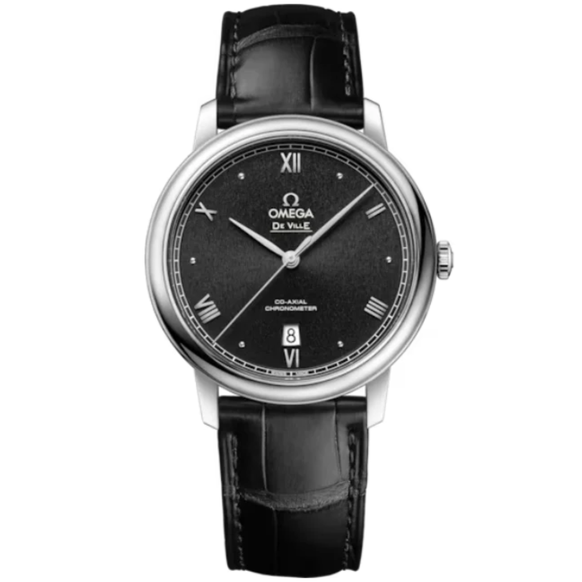 DE VILLE PRESTIGE 39 MM STAINLESS STEEL WITH BLACK DIAL - Omega