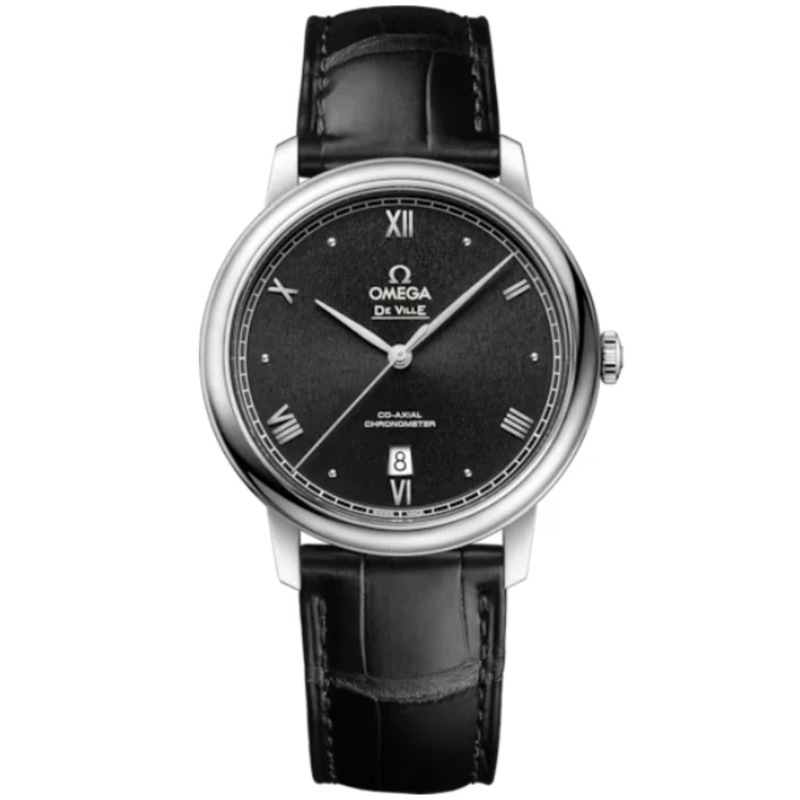 DE VILLE PRESTIGE 39 MM STAINLESS STEEL WITH BLACK DIAL - Omega