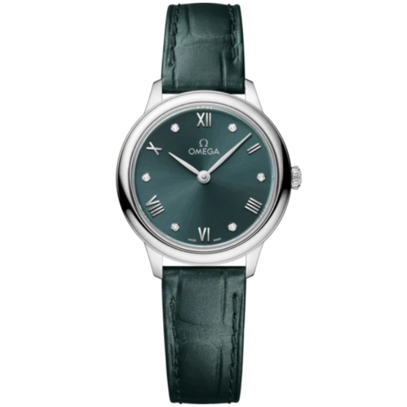 DE VILLE PRESTIGE 27 MM STAINLESS STEEL WITH GREEN DIAL - Omega