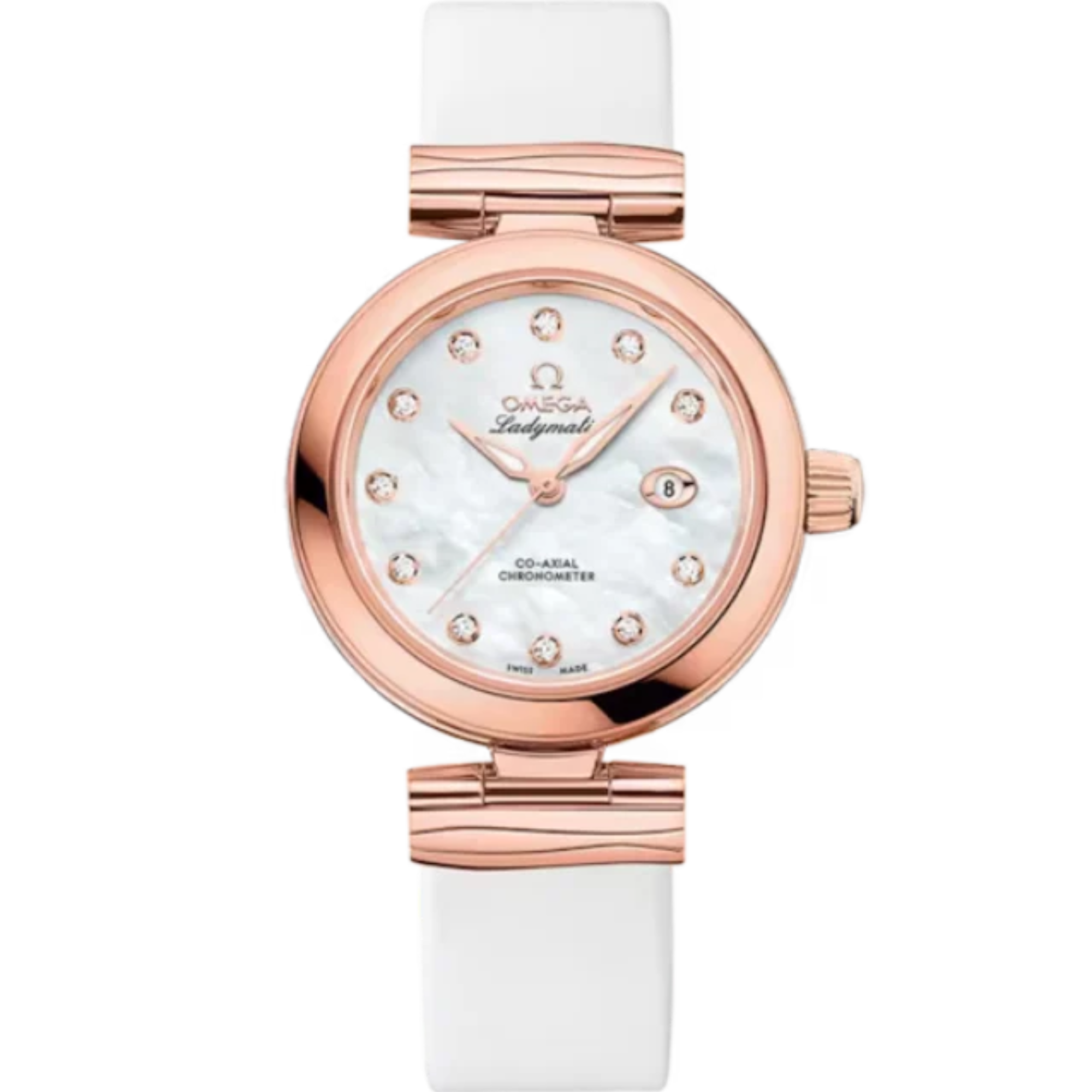 DE VILLE LADYMATIC 34 MM SEDNA™ GOLD WITH MOTHER OF PEARL DIAL - Omega