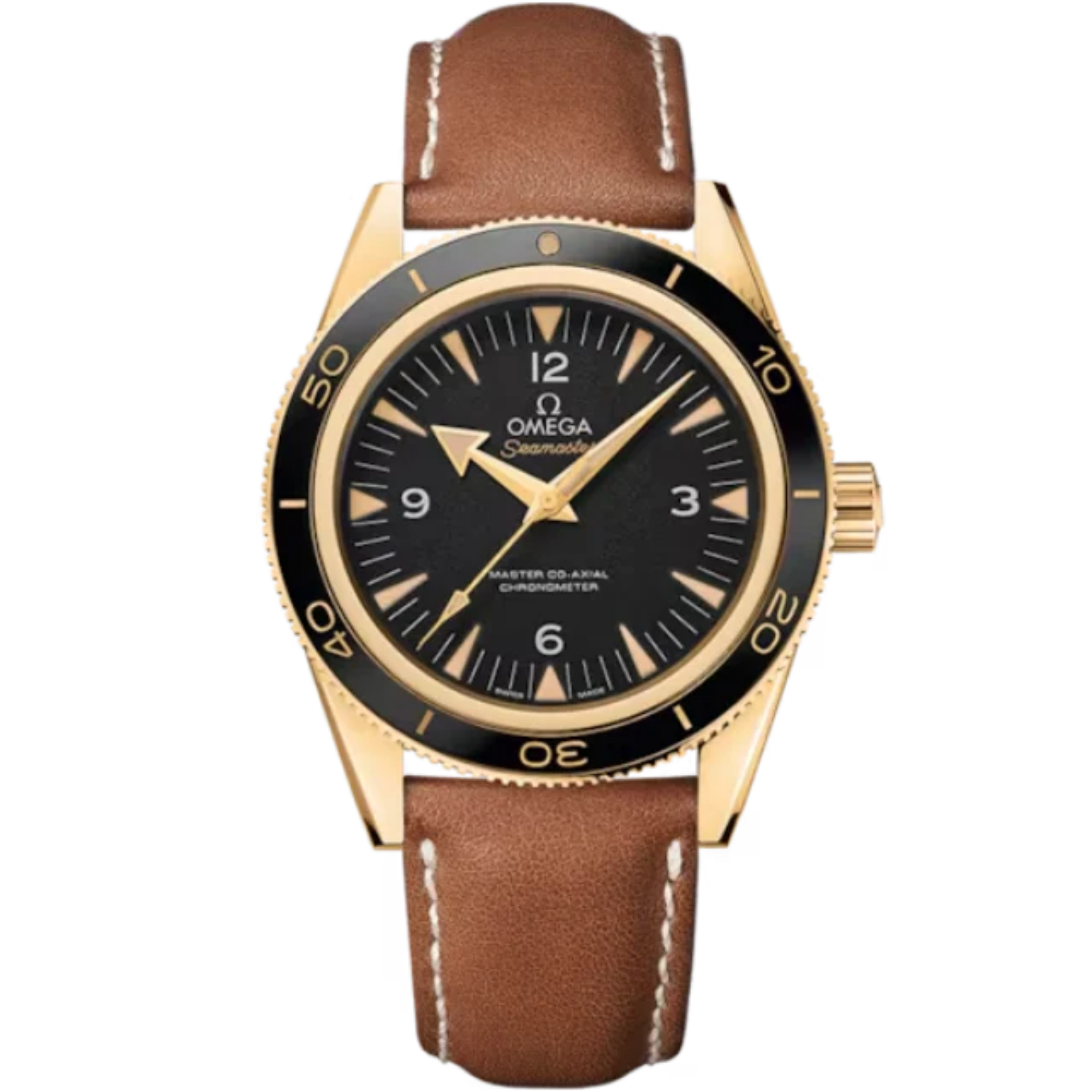SEAMASTER 300 41 MM YELLOW GOLD WITH BLACK DIAL - Omega