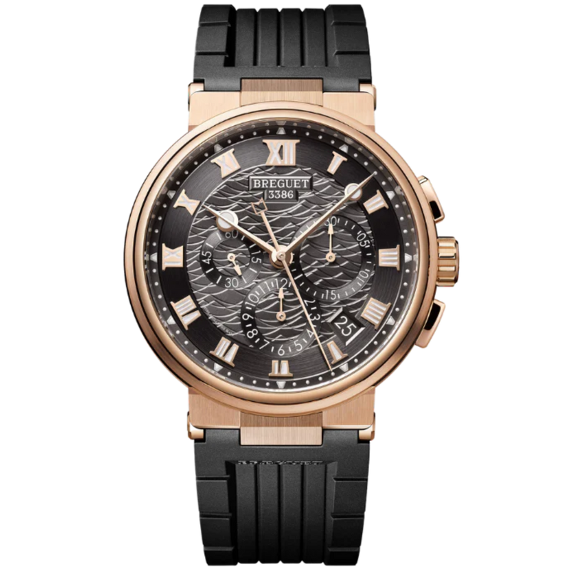 MARINE CHRONOGRAPHE 5527 42 ROSE GOLD WITH SLATE GREY DIAL - Breguet