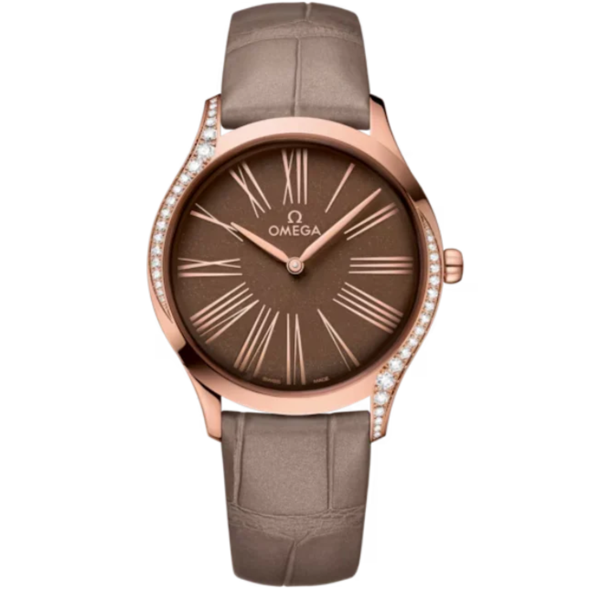 DE VILLE TRÉSOR 36 MM SEDNA™ GOLD WITH BROWN DIAL - Omega