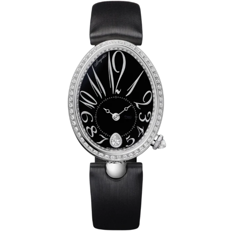 REINE DE NAPLES 8918 36 MM WHITE GOLD WITH BLACK "GRAND FEU" ENAMEL DIAL - Breguet