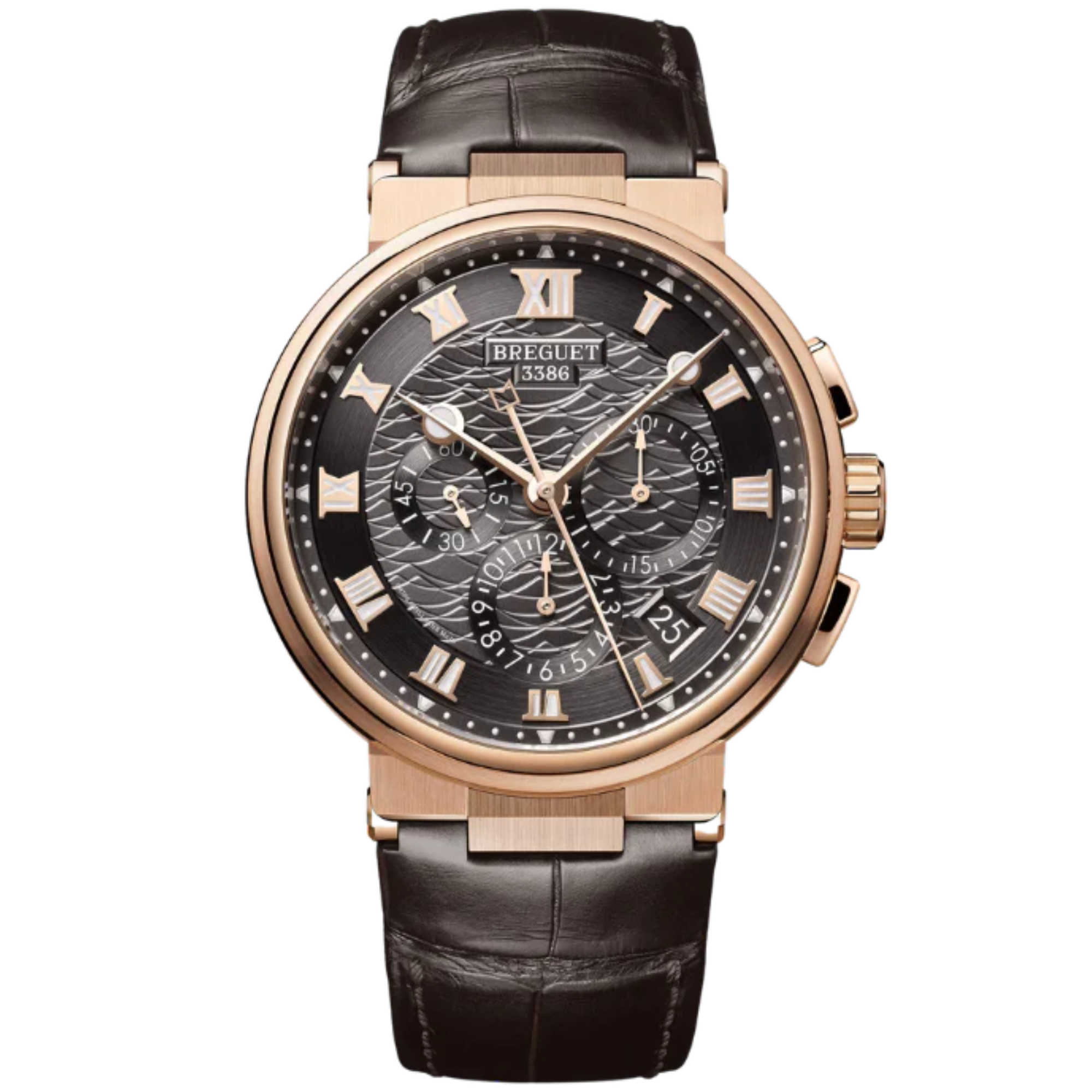 MARINE CHRONOGRAPHE 5527 42 ROSE GOLD WITH SLATE GREY DIAL - Breguet