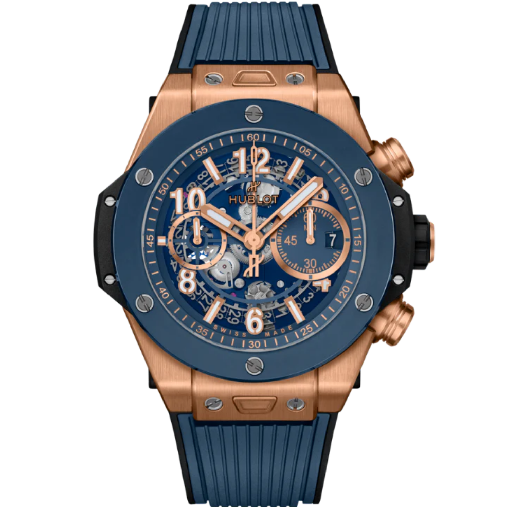 Big Bang 44mm UNICO KING GOLD BLUE CERAMIC - Hublot