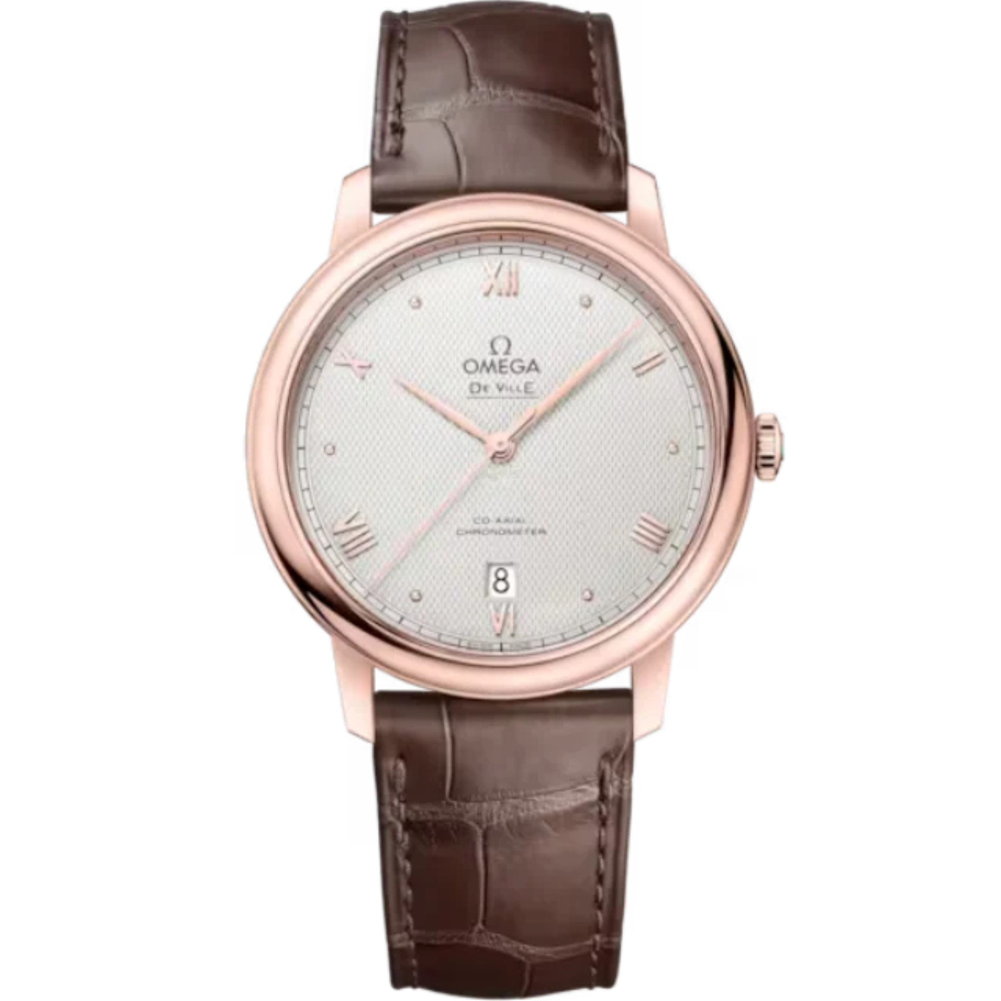 DE VILLE PRESTIGE 25TH ANNIVERSARY 39 MM SEDNA™ GOLD WITH SILVER DIAL - Omega
