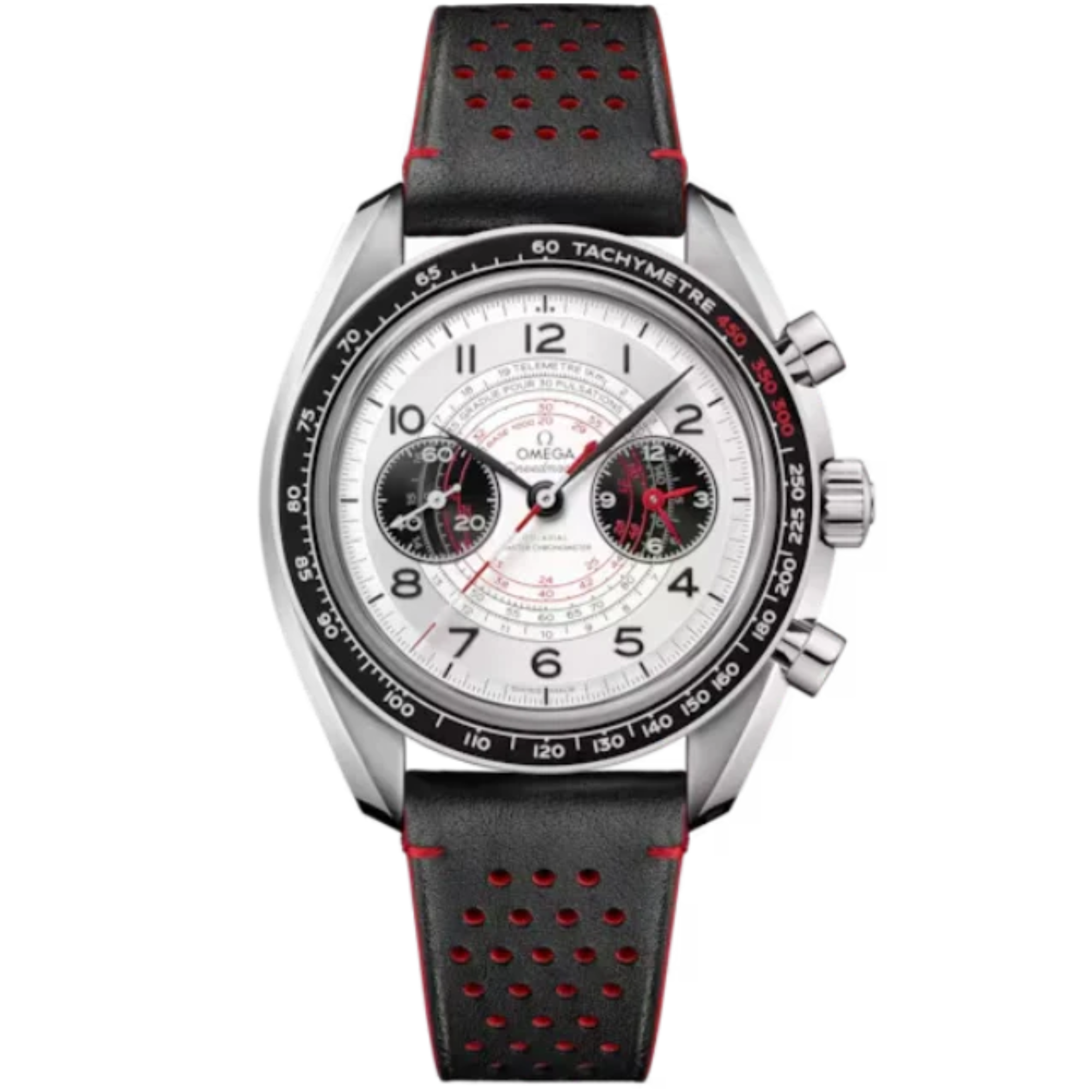 SPEEDMASTER CHRONOSCOPE 43 MM STAINLESS STEEL WITH WHITE DIAL - Omega