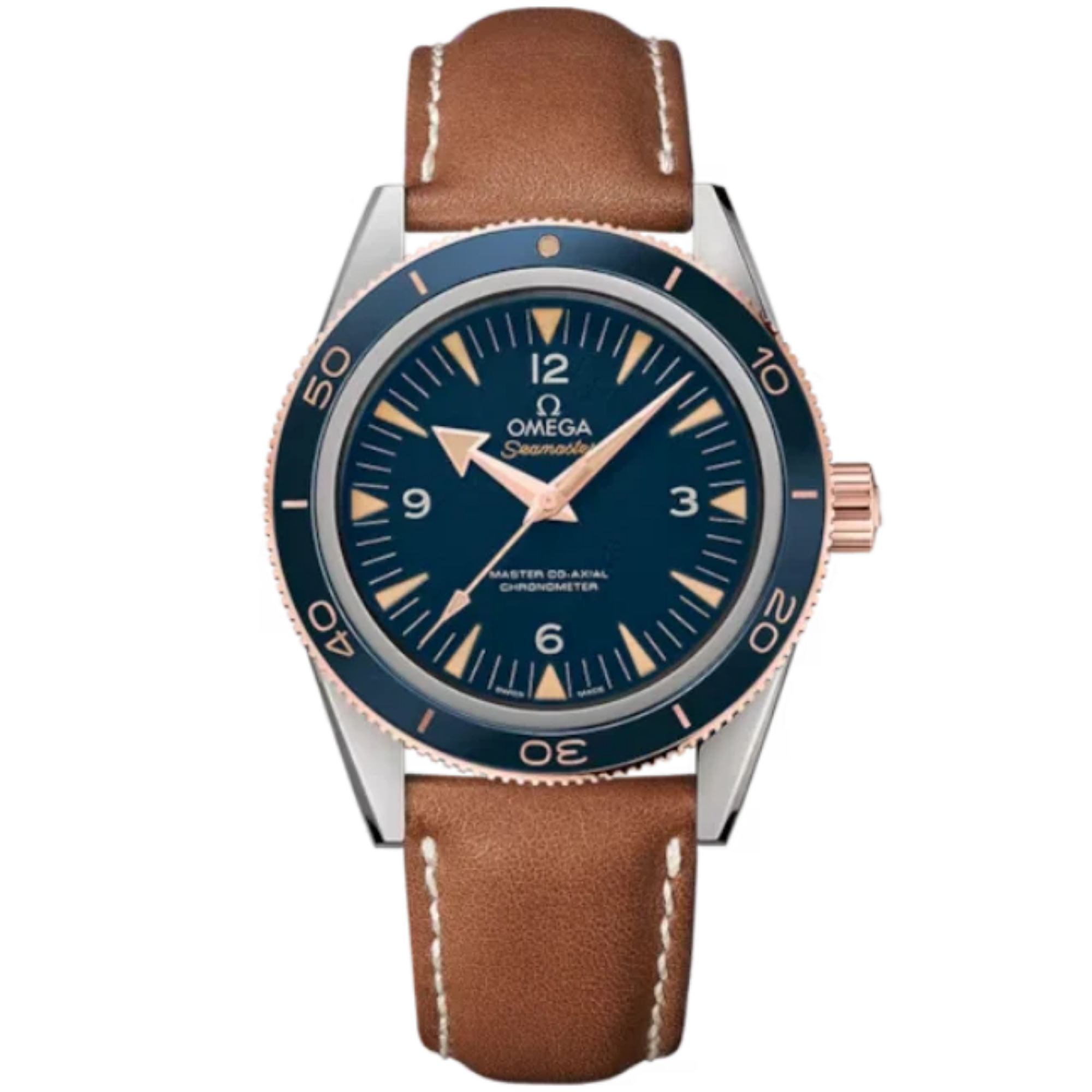 SEAMASTER 300 41 MM TITANIUM - SEDNA™ GOLD WITH BLUE DIAL - Omega