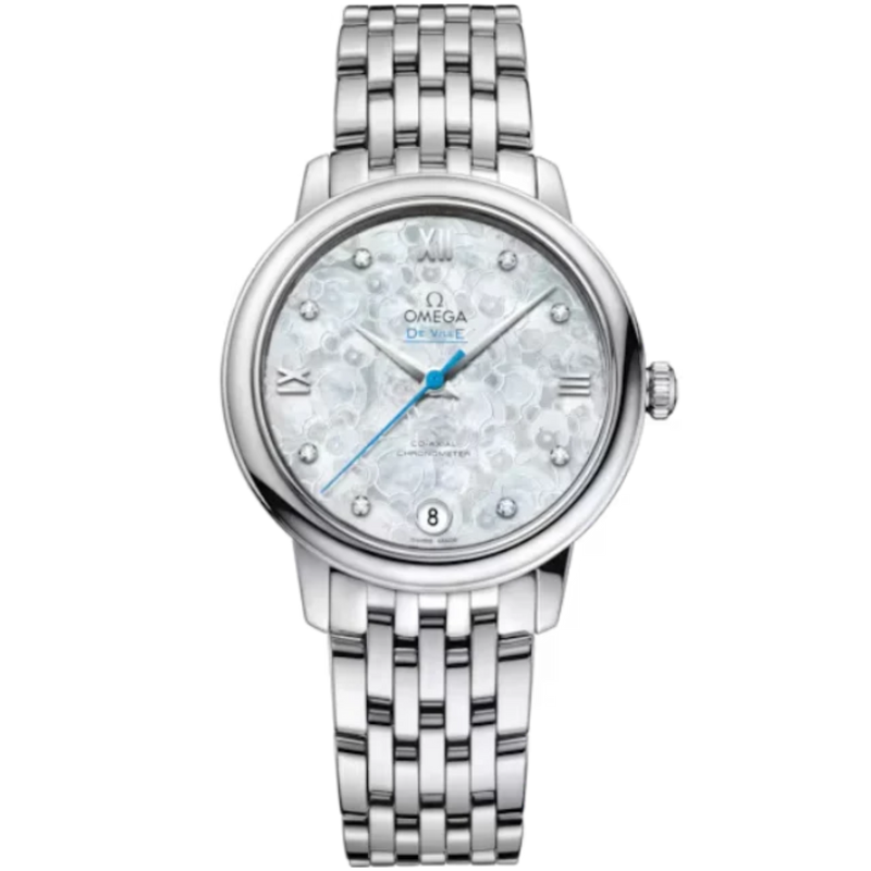 DE VILLE PRESTIGE ORBIS EDITION 33 MM STAINLESS STEEL WITH MOTHER OF PEARL DIAL - Omega