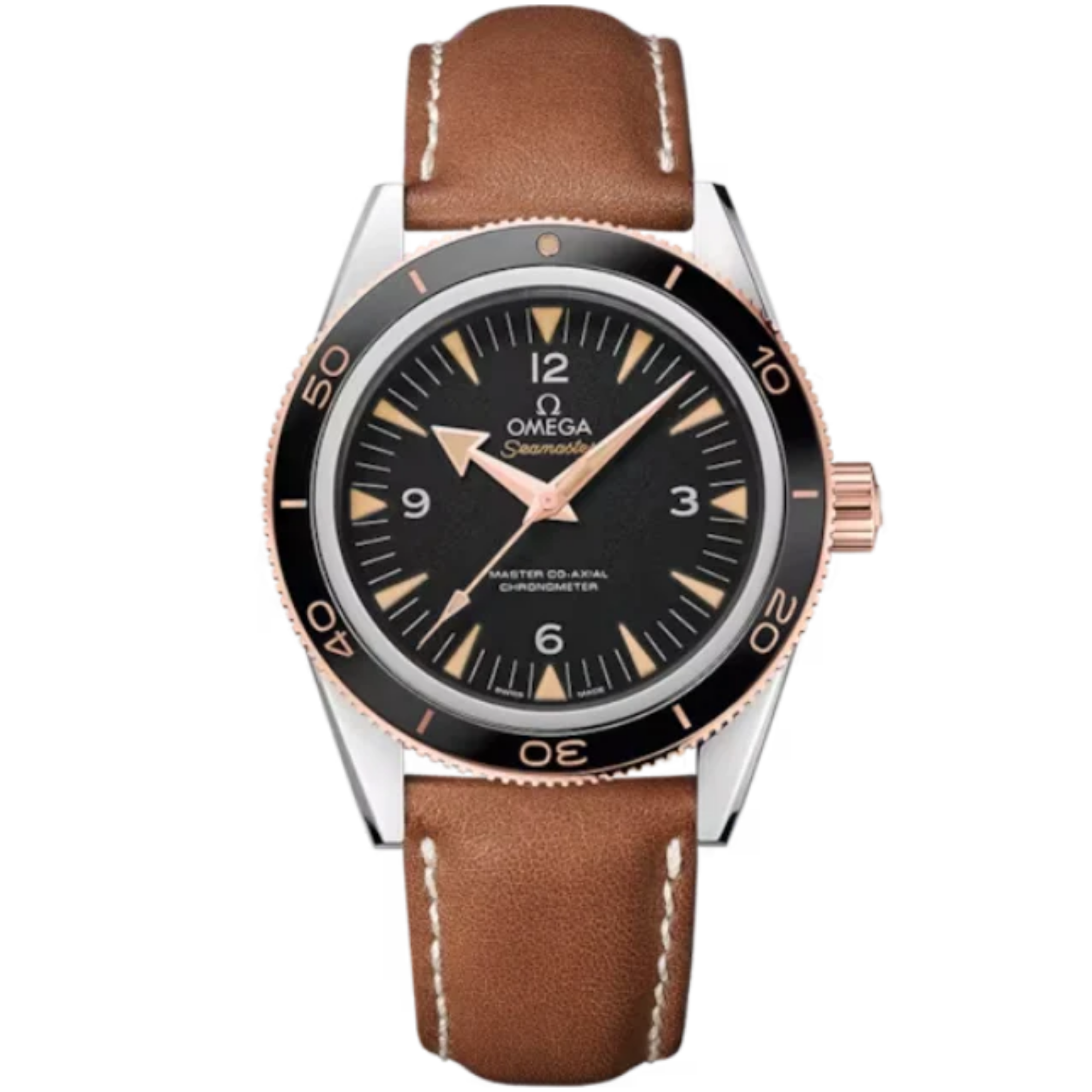 SEAMASTER 300 41 MM STAINLESS STEEL - SEDNA™ GOLD WITH BLACK DIAL - Omega
