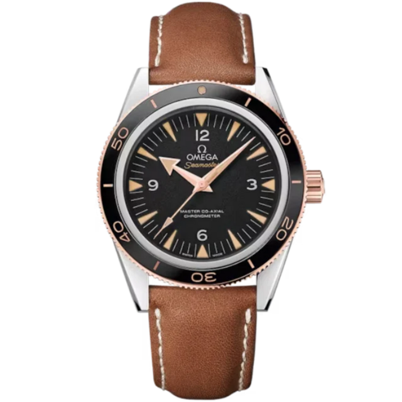 SEAMASTER 300 41 MM STAINLESS STEEL - SEDNA™ GOLD WITH BLACK DIAL - Omega
