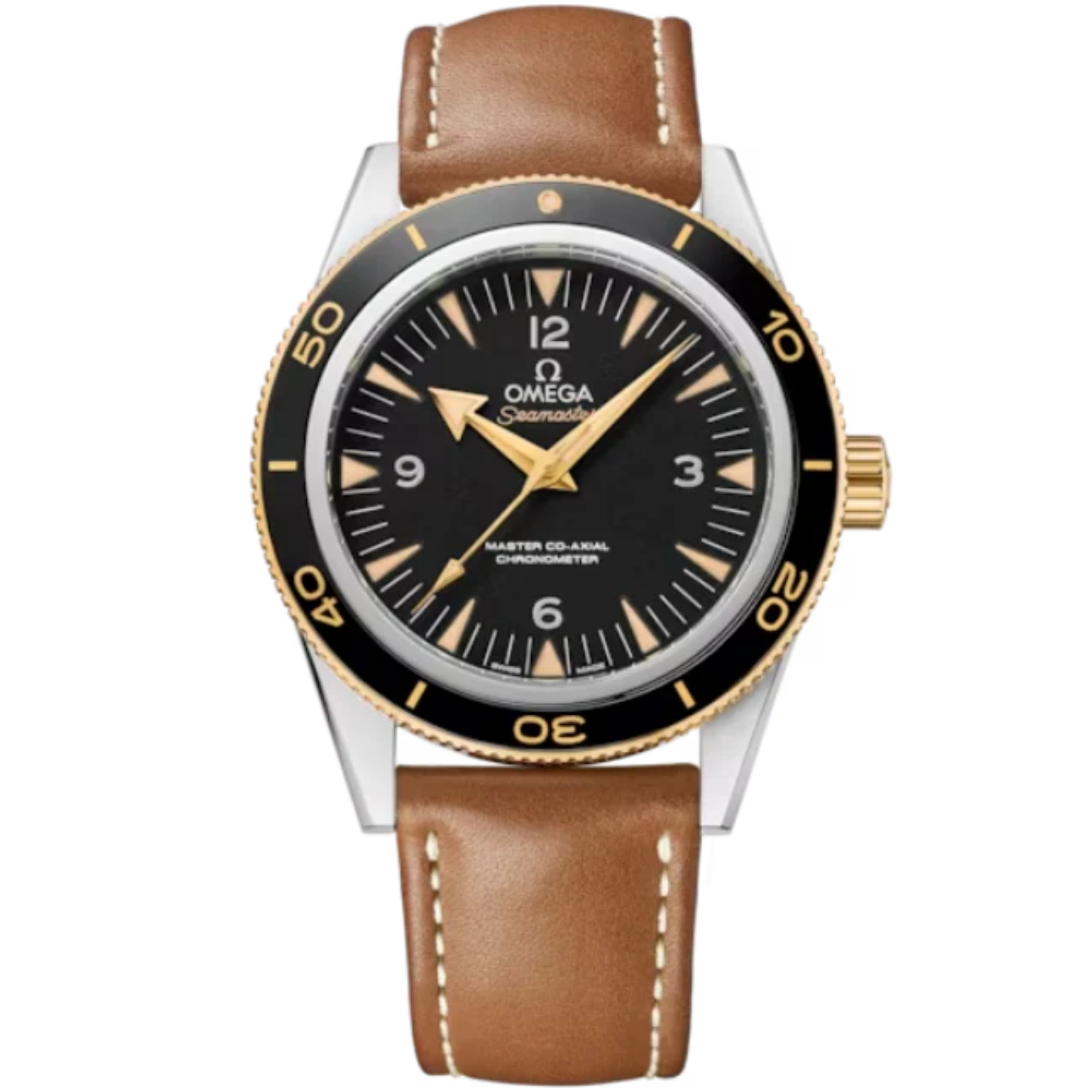 SEAMASTER 300 41 MM STAINLESS STEEL - YELLOW GOLD WITH BLACK DIAL - Omega