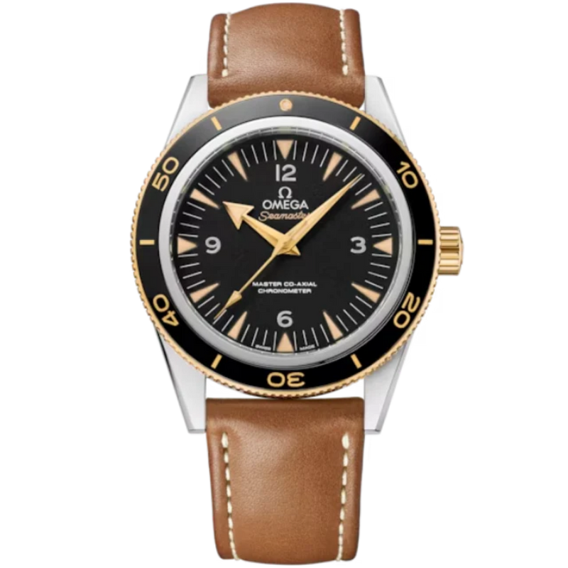 SEAMASTER 300 41 MM STAINLESS STEEL - YELLOW GOLD WITH BLACK DIAL - Omega