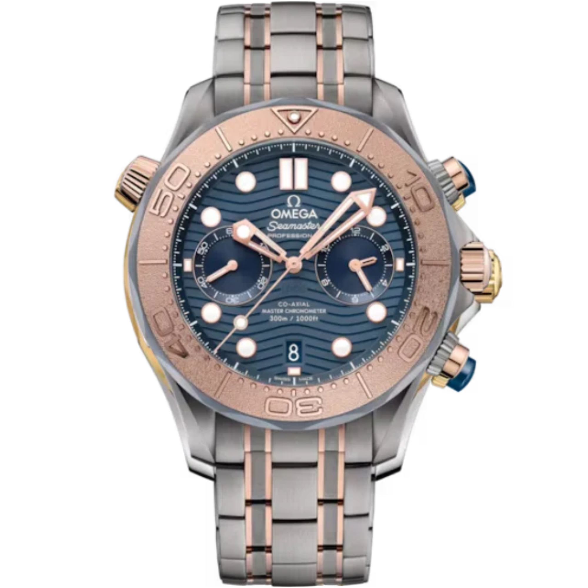 SEAMASTER DIVER 300M 44 MM TITANIUM - SEDNA™ GOLD WITH BLUE DIAL - Omega