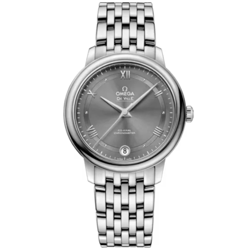 DE VILLE PRESTIGE 33 MM STAINLESS STEEL WITH GREY DIAL - Omega