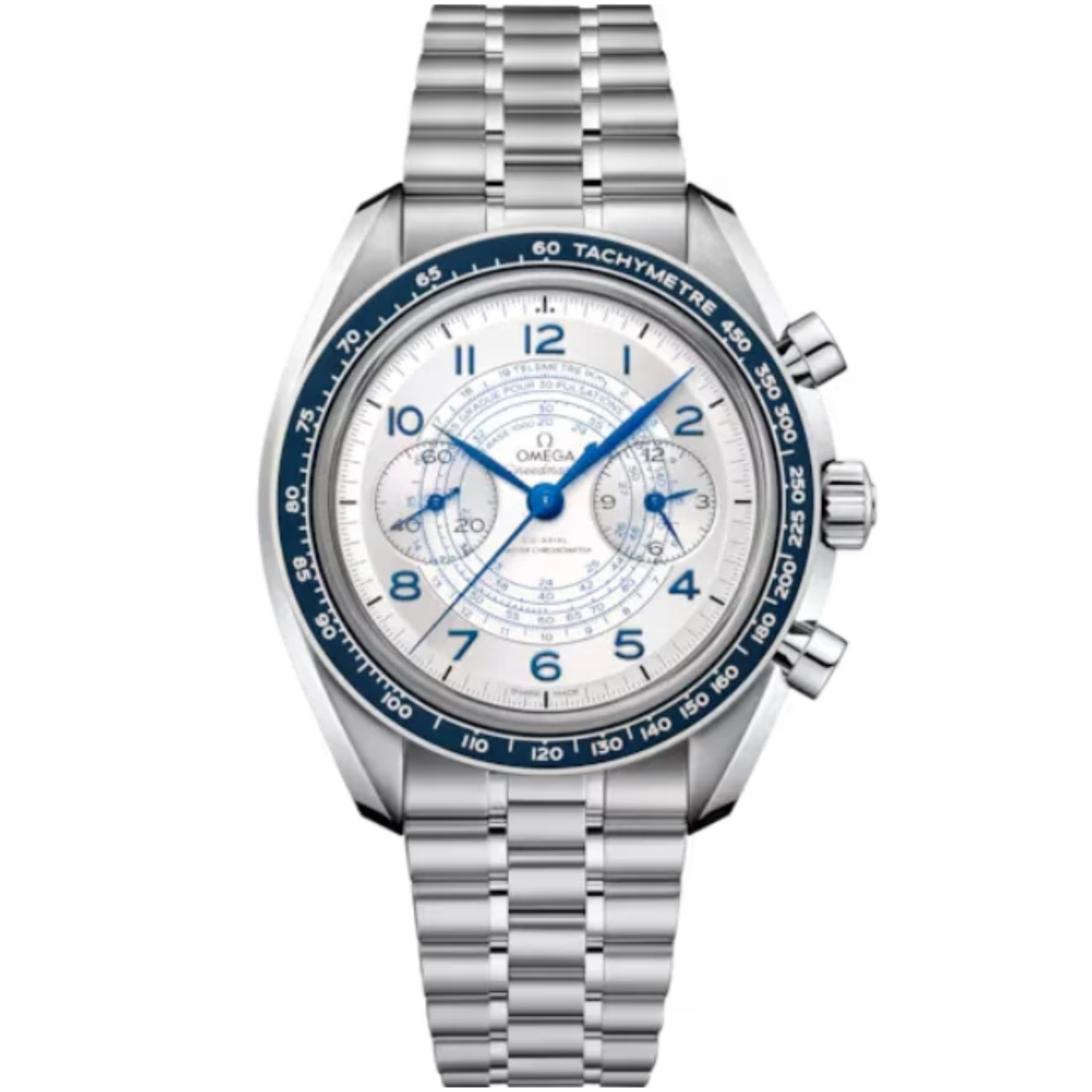 SPEEDMASTER CHRONOSCOPE 43 MM STAINLESS STEEL WITH SILVER DIAL - Omega