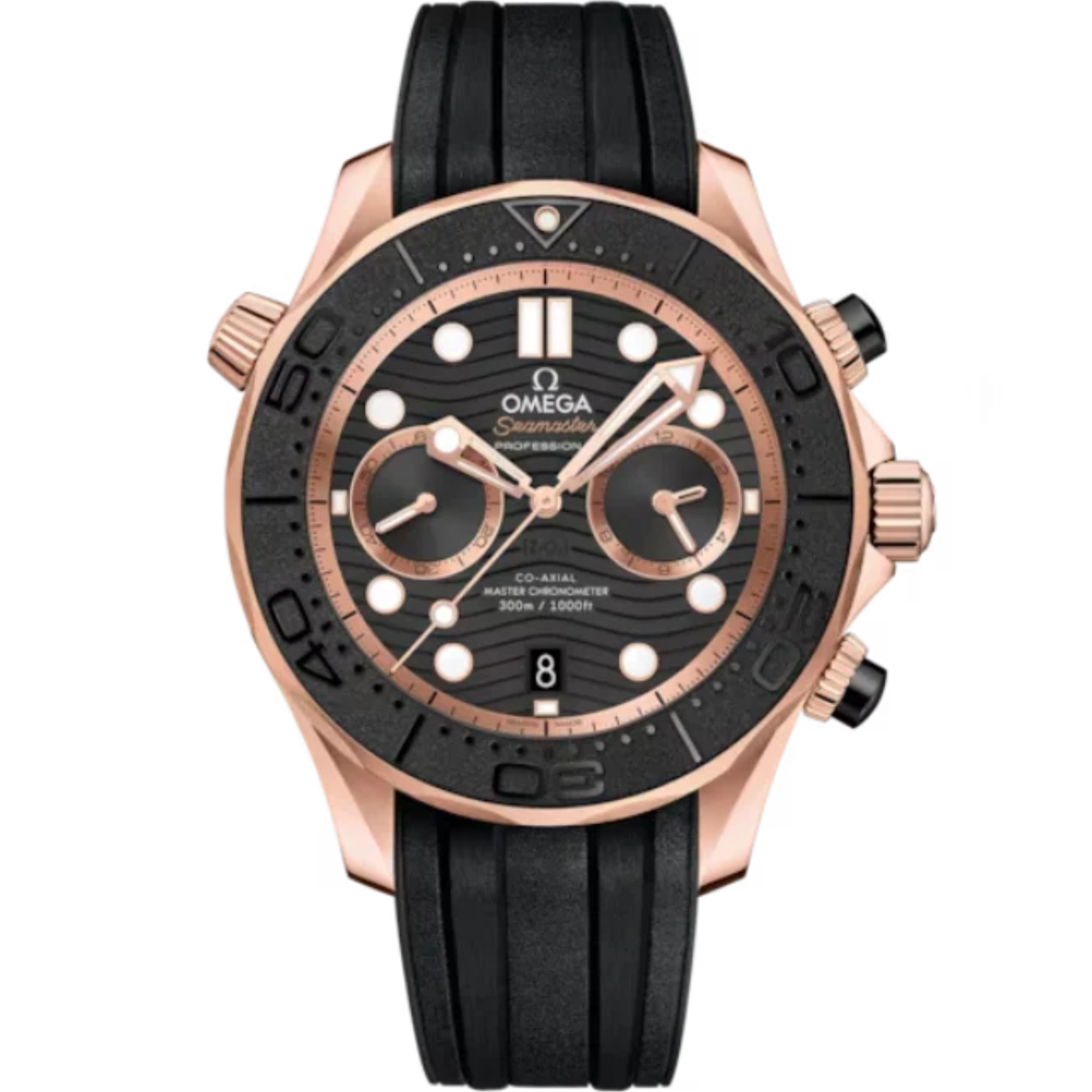 SEAMASTER DIVER 300M 44 MM SEDNA™ GOLD WITH BLACK DIAL - Omega