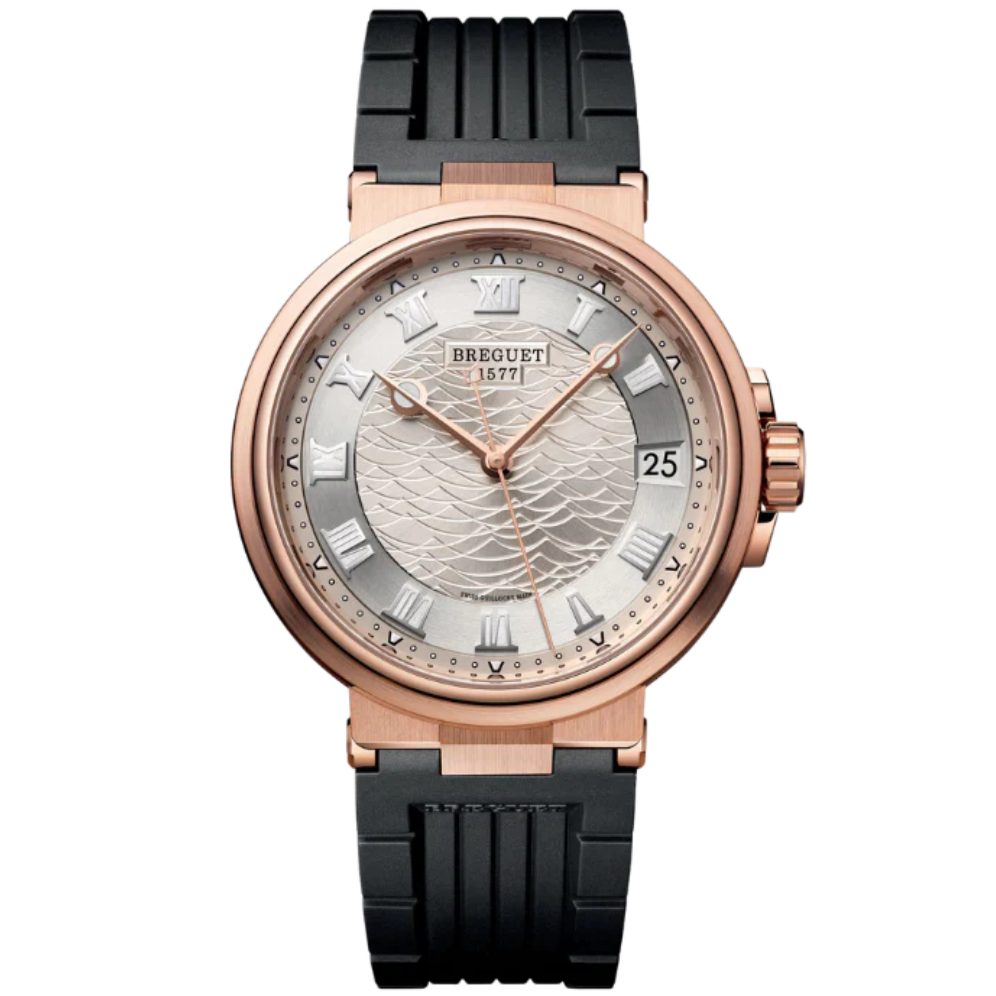 MARINE 5517 40 ROSE GOLD WITH SILVER DIAL - Breguet