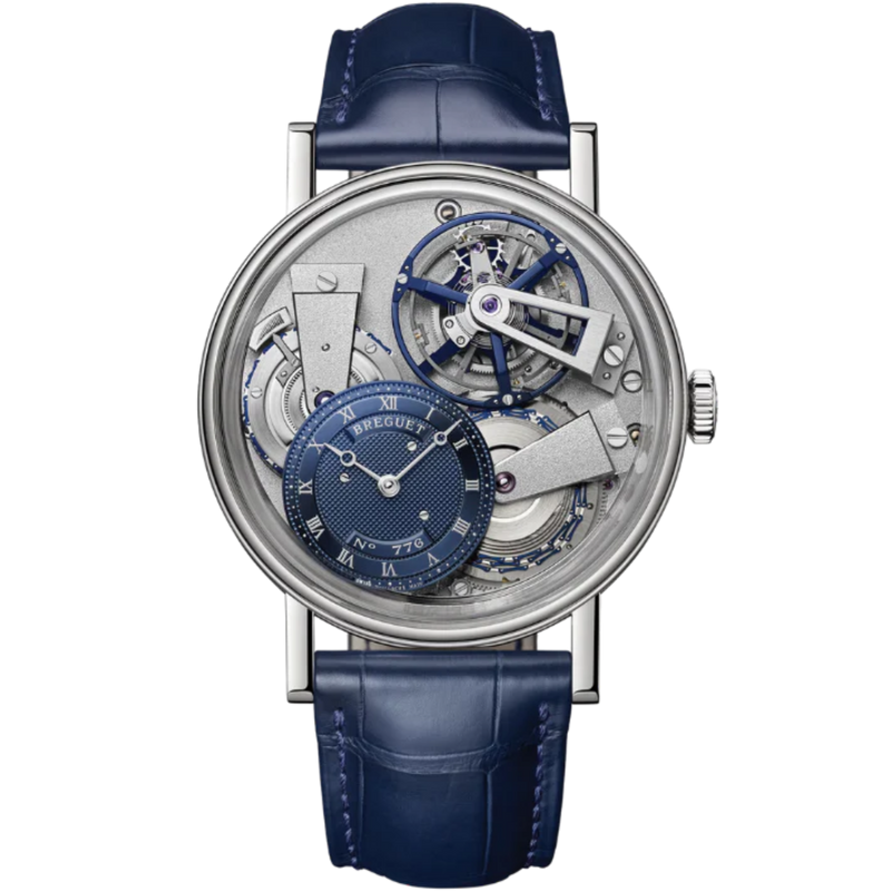 TRADITION 7047 41 MM PLATINUM WITH BLUE DIAL - Breguet