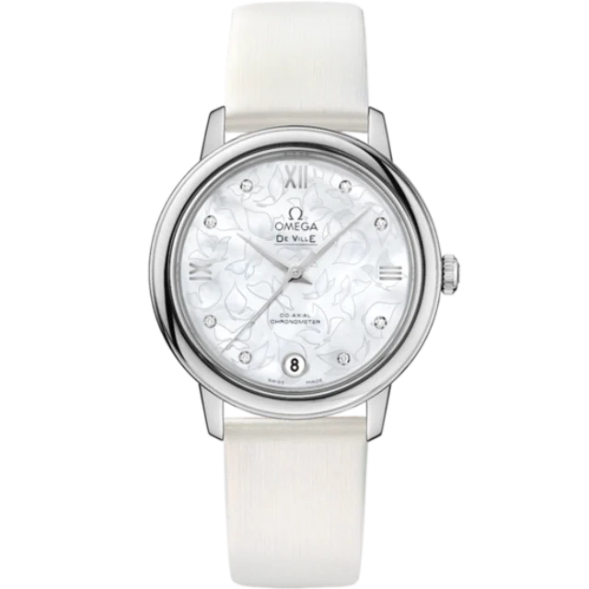 DE VILLE PRESTIGE BUTTERFLY 33 MM STAINLESS STEEL WITH MOTHER OF PEARL DIAL - Omega