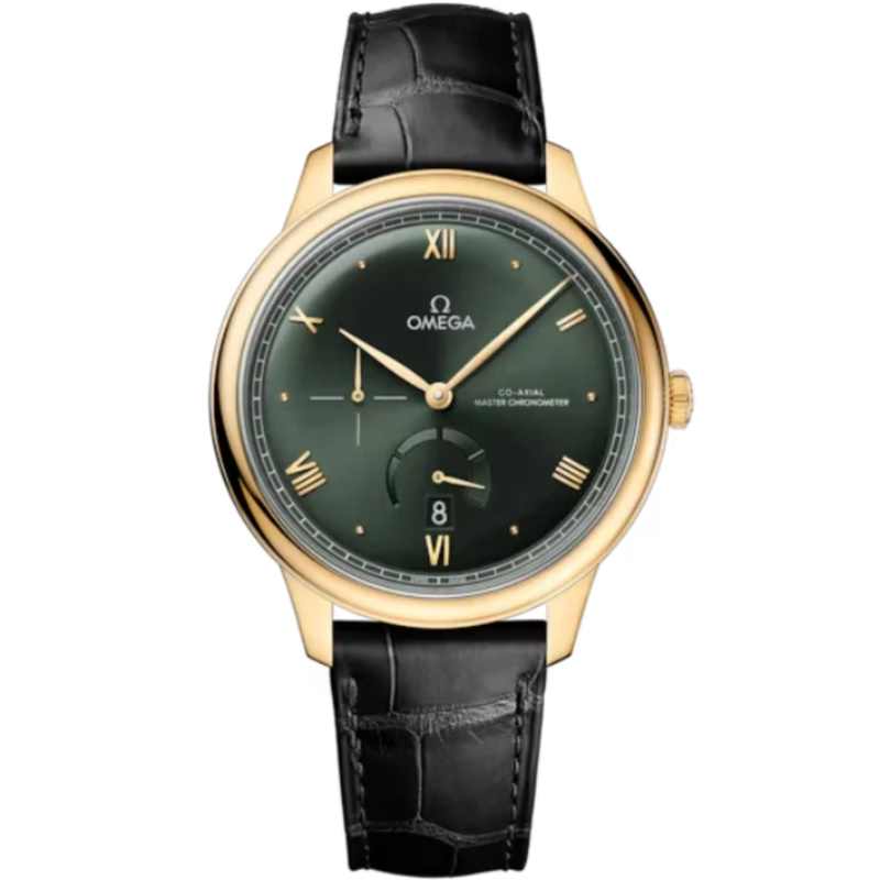 DE VILLE PRESTIGE 41 MM YELLOW GOLD WITH GREEN DIAL - Omega