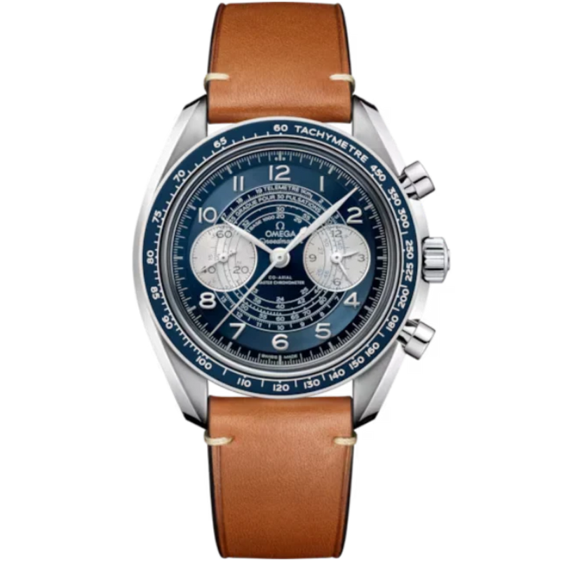 SPEEDMASTER CHRONOSCOPE 43 MM STAINLESS STEEL WITH BLUE DIAL - Omega