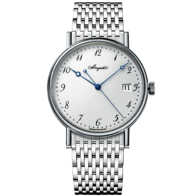 CLASSIQUE 5177 38 MM WHITE GOLD WITH WHITE "GRAND FEU" ENAMEL DIAL - Breguet