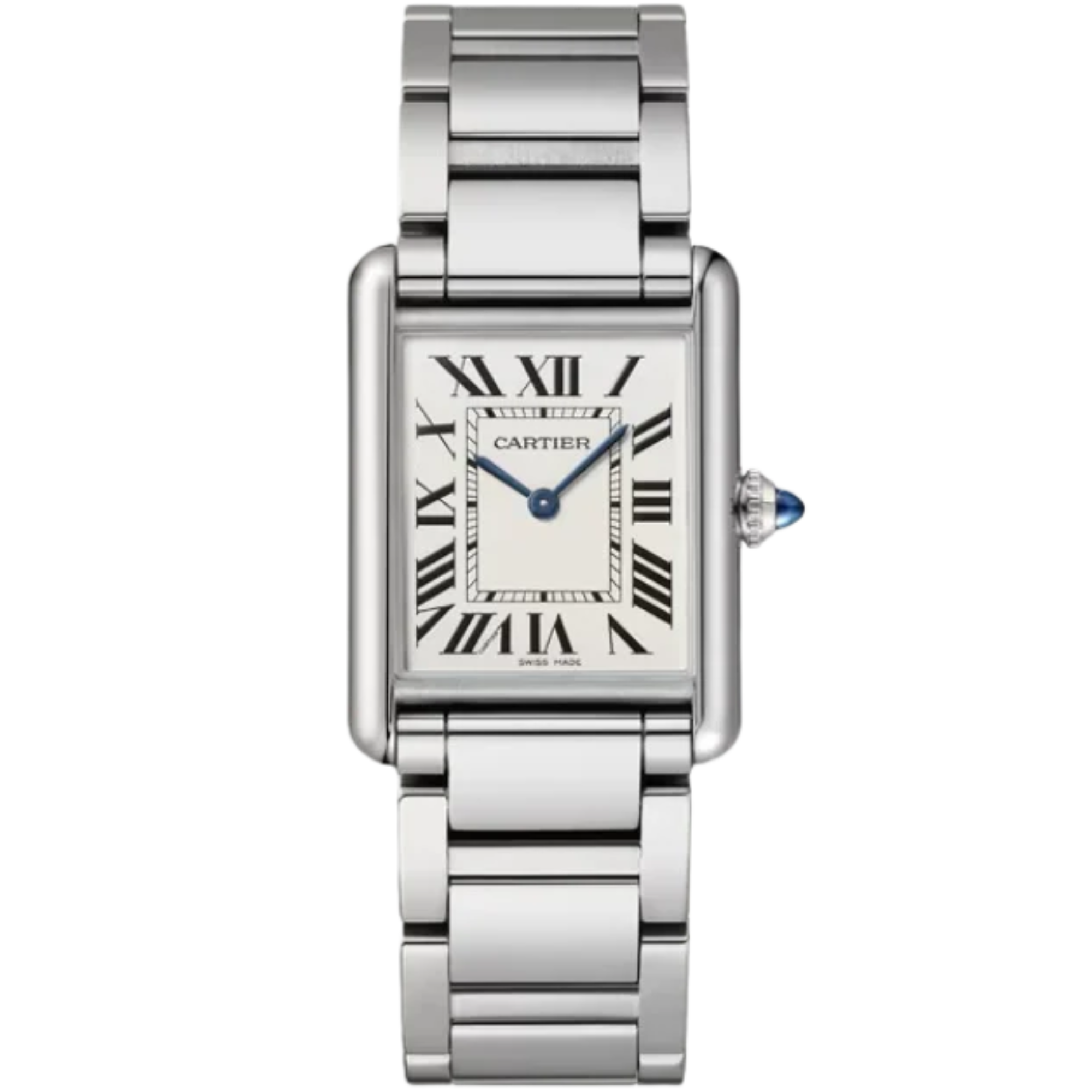 TANK 34 mm MUST WATCH SILVER STAINLESS STEEL - Cartier