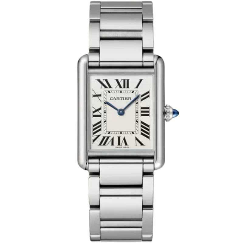 TANK 34 mm MUST WATCH SILVER STAINLESS STEEL - Cartier