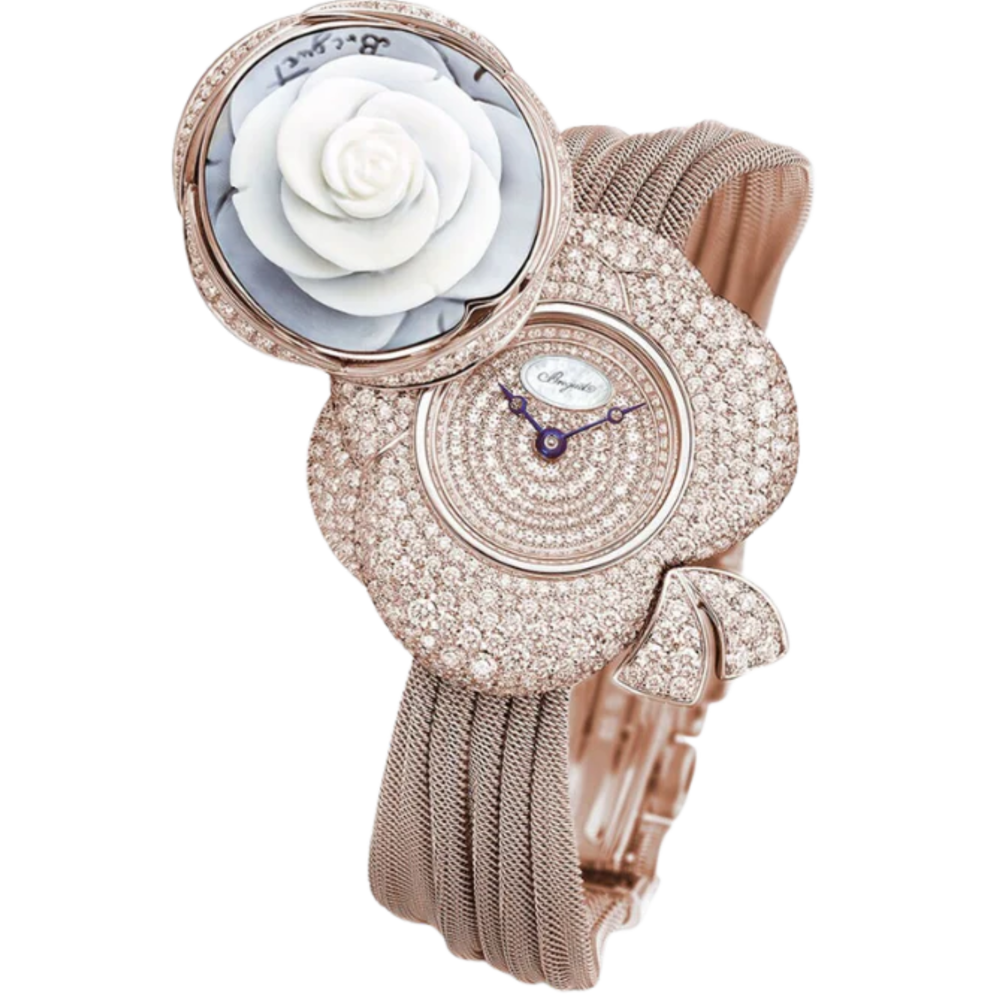 SECRET DE LA REINE GJ24BR8548DDCJ99 31 MM ROSE GOLD WITH YELLOW DIAL - Breguet