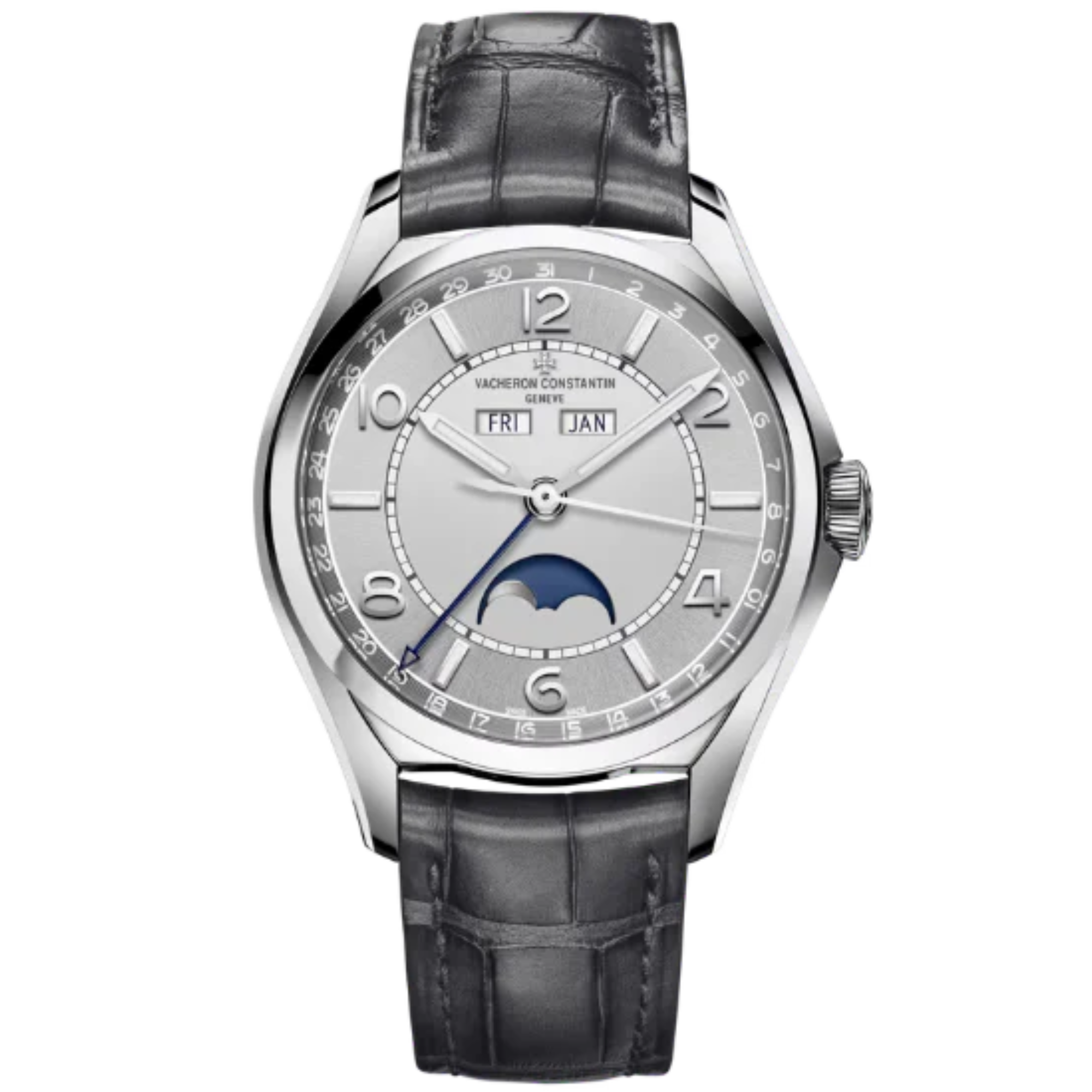 FIFTYSIX COMPLETE CALENDAR 40 MM STAINLESS STEEL WITH WHITE BRASS DIAL - Vacheron Constantin
