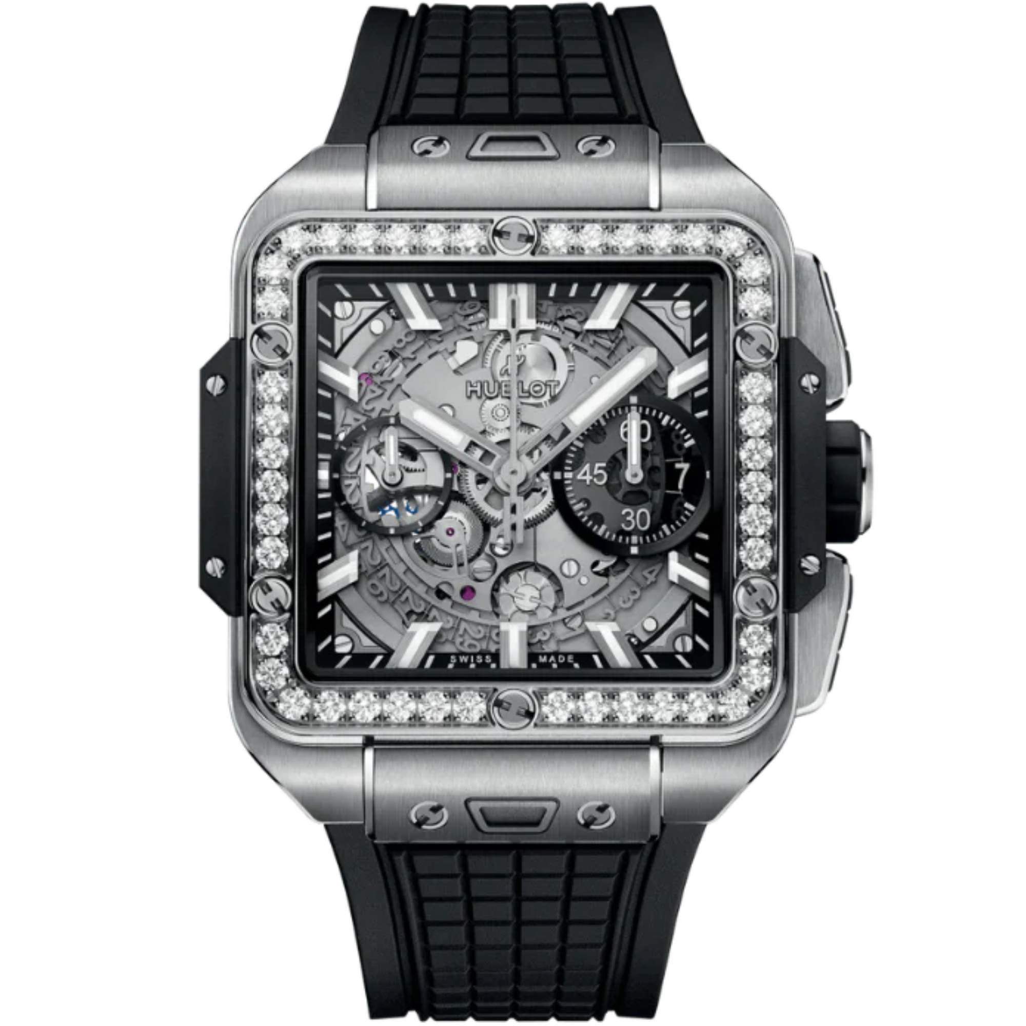 SQUARE BANG 42 MM UNICO TITANIUM DIAMONDS - Hublot