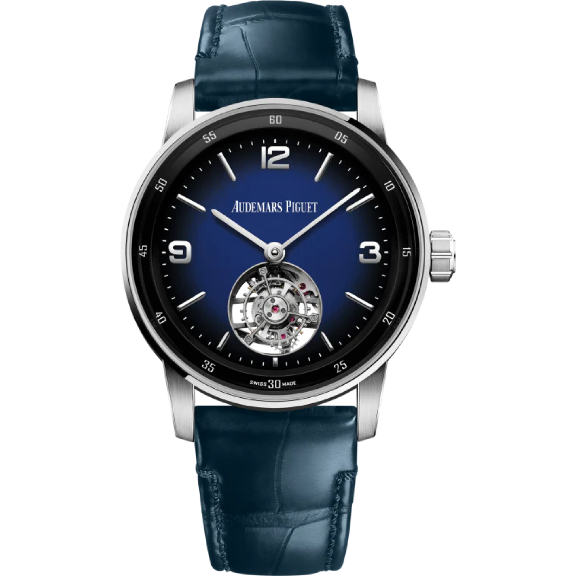 Code 11.59 by Audemars Piguet 41mm Blue Alligator Strap Smoked Blue Enamel Dial 18-Carat White Gold Case - Audemars Piguet